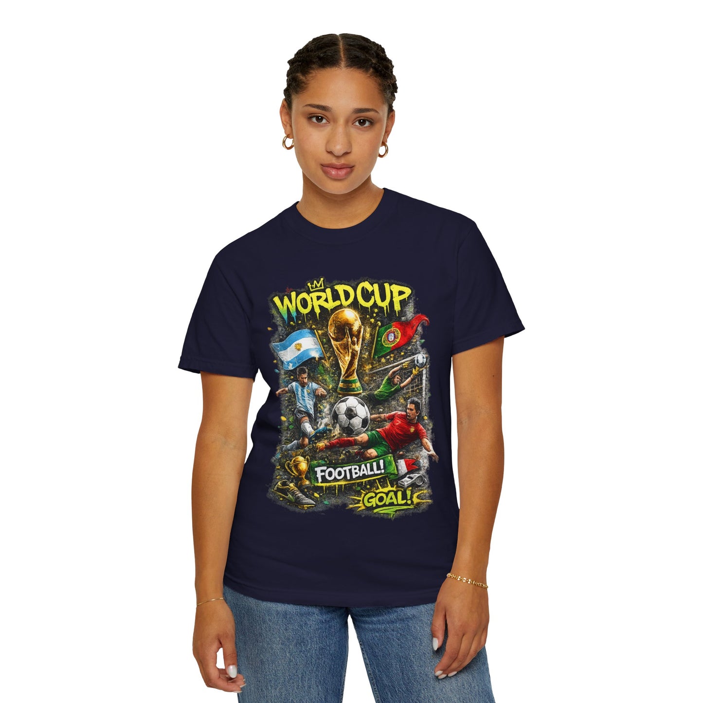 World Cup Soccer Players T-Shirt | Football Goal Graphic Tee