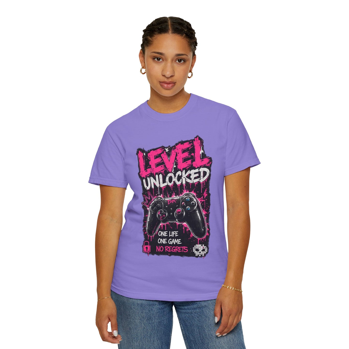 Level Unlocked Gamer T-Shirt — "One Life, One Game" Graphic Tee
