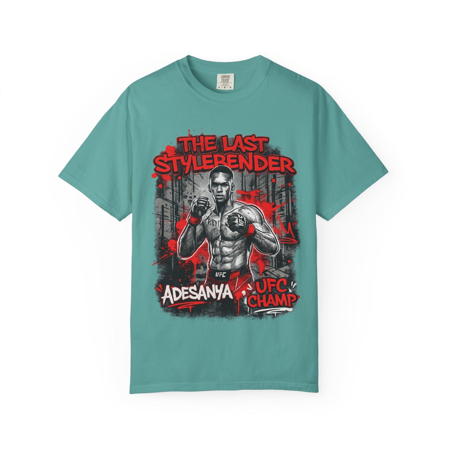 Adesanya 'The Last Stylerender' UFC Champ Graphic T-Shirt
