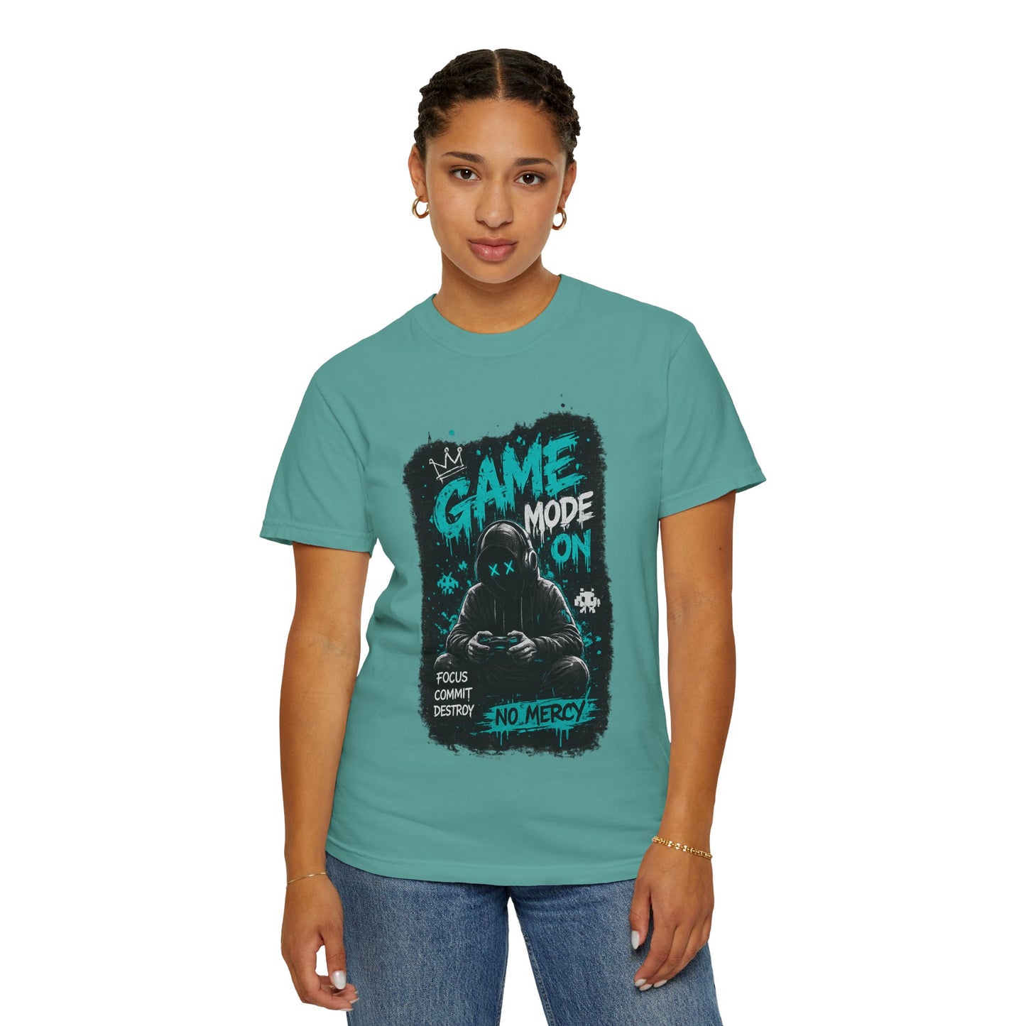 Gaming T-Shirt — "Game Mode On: No Mercy" Gamer Tee