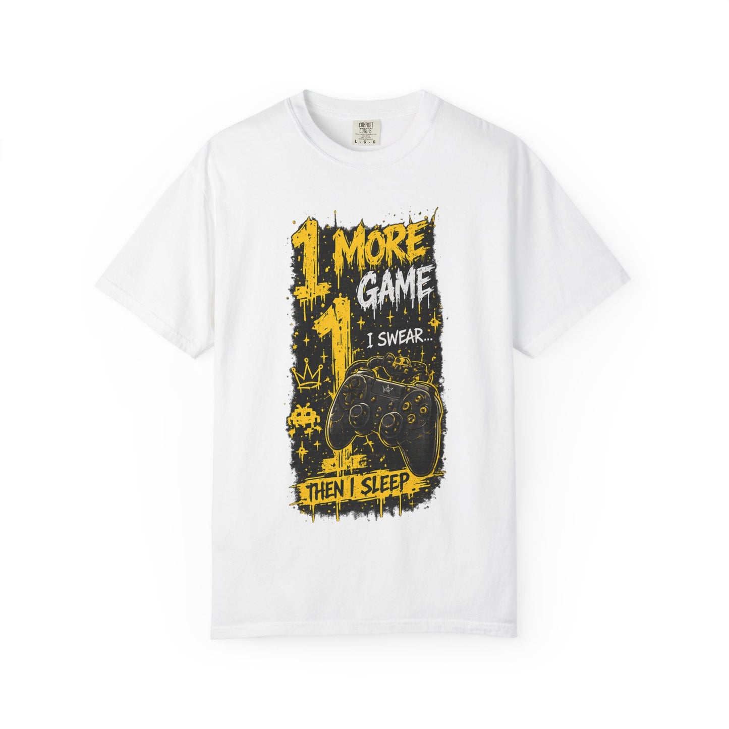 Gaming T-Shirt — “1 More Game I Swear Then I Sleep” Graphic Tee