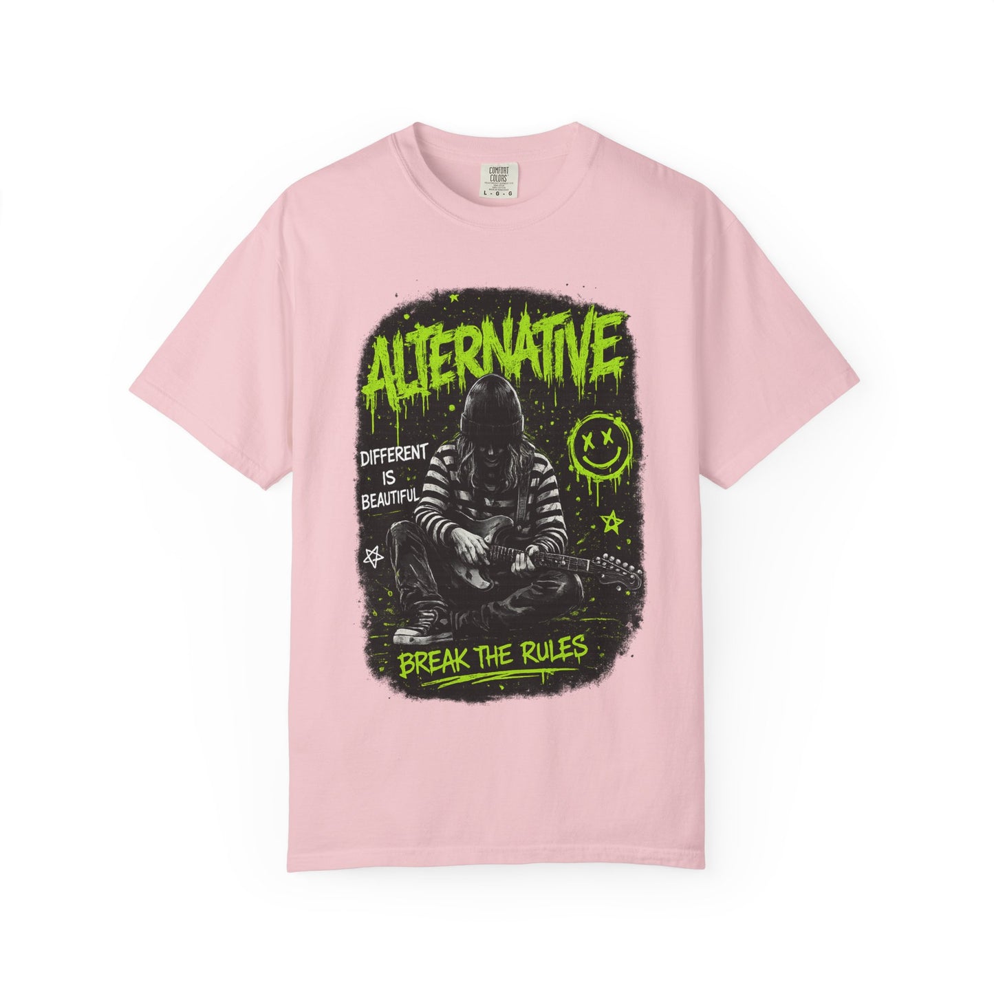 Alternative 'Break the Rules' Music Graphic T-Shirt