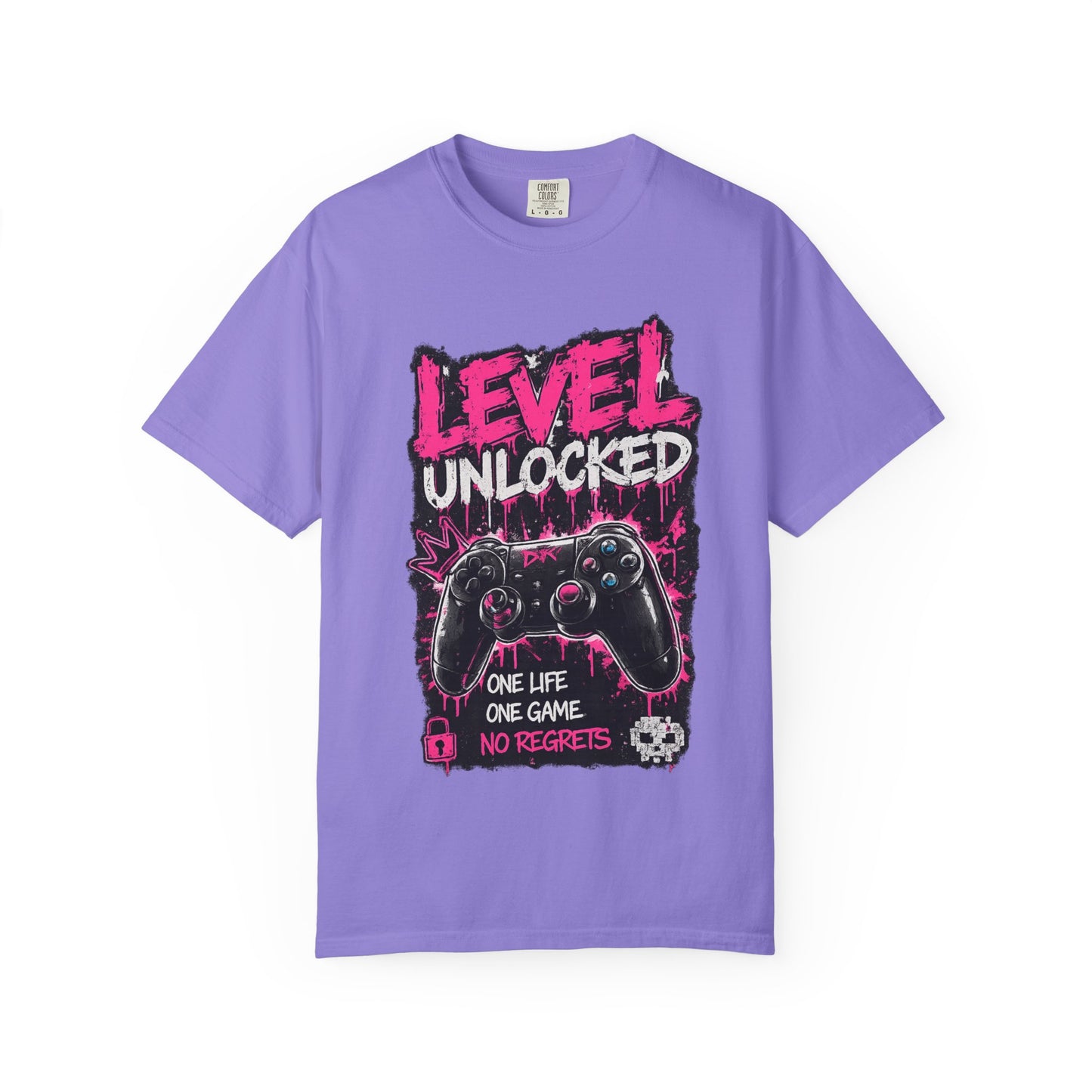 Level Unlocked Gamer T-Shirt — "One Life, One Game" Graphic Tee
