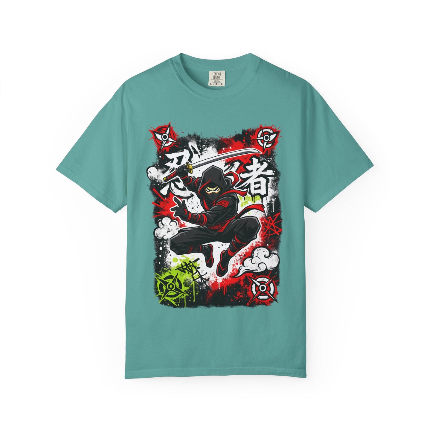Ninja Warrior Graphic T-Shirt — Japanese Kanji Samurai Streetwear