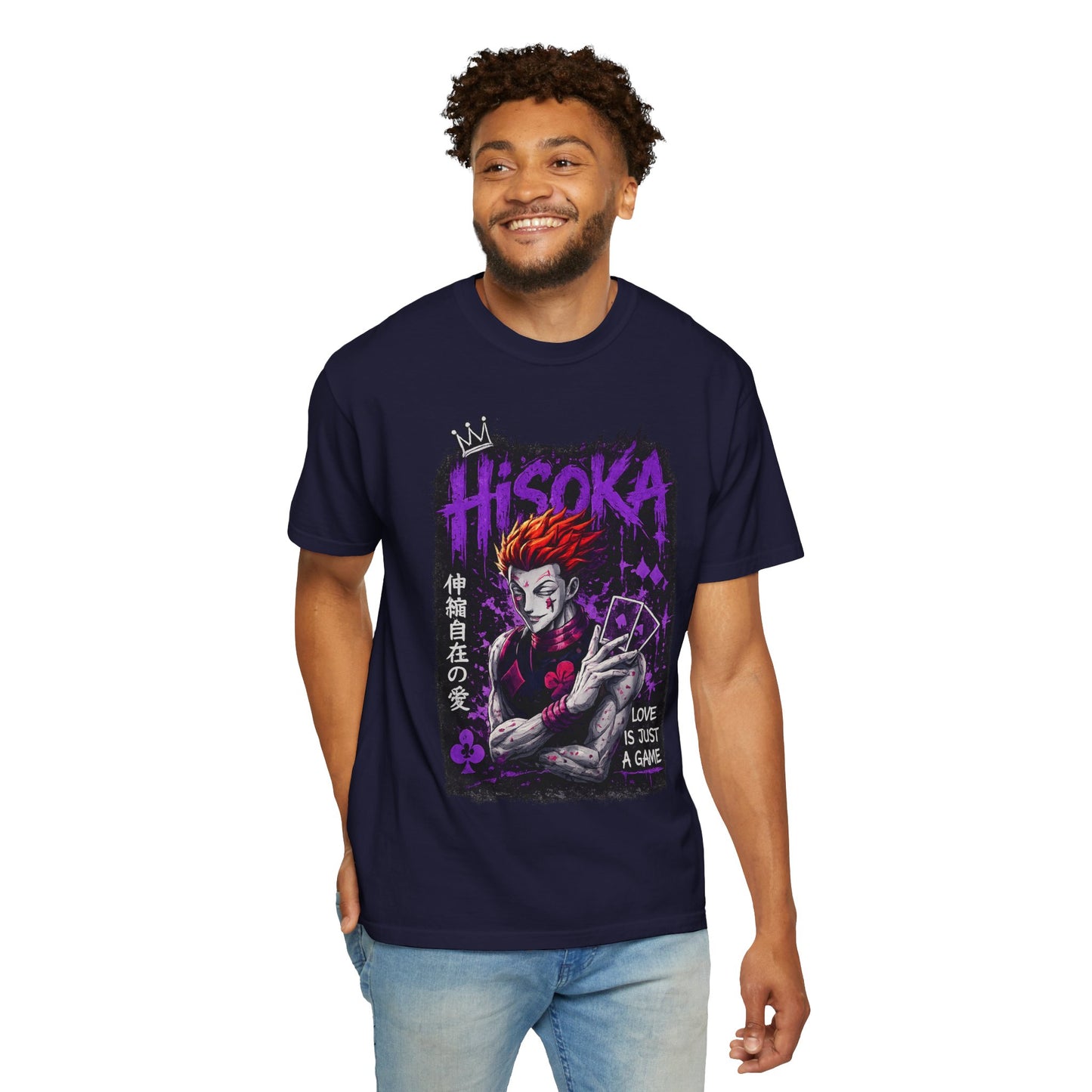 Hisoka Anime Graphic T-Shirt — "Love Is Just a Game" Villain Tee
