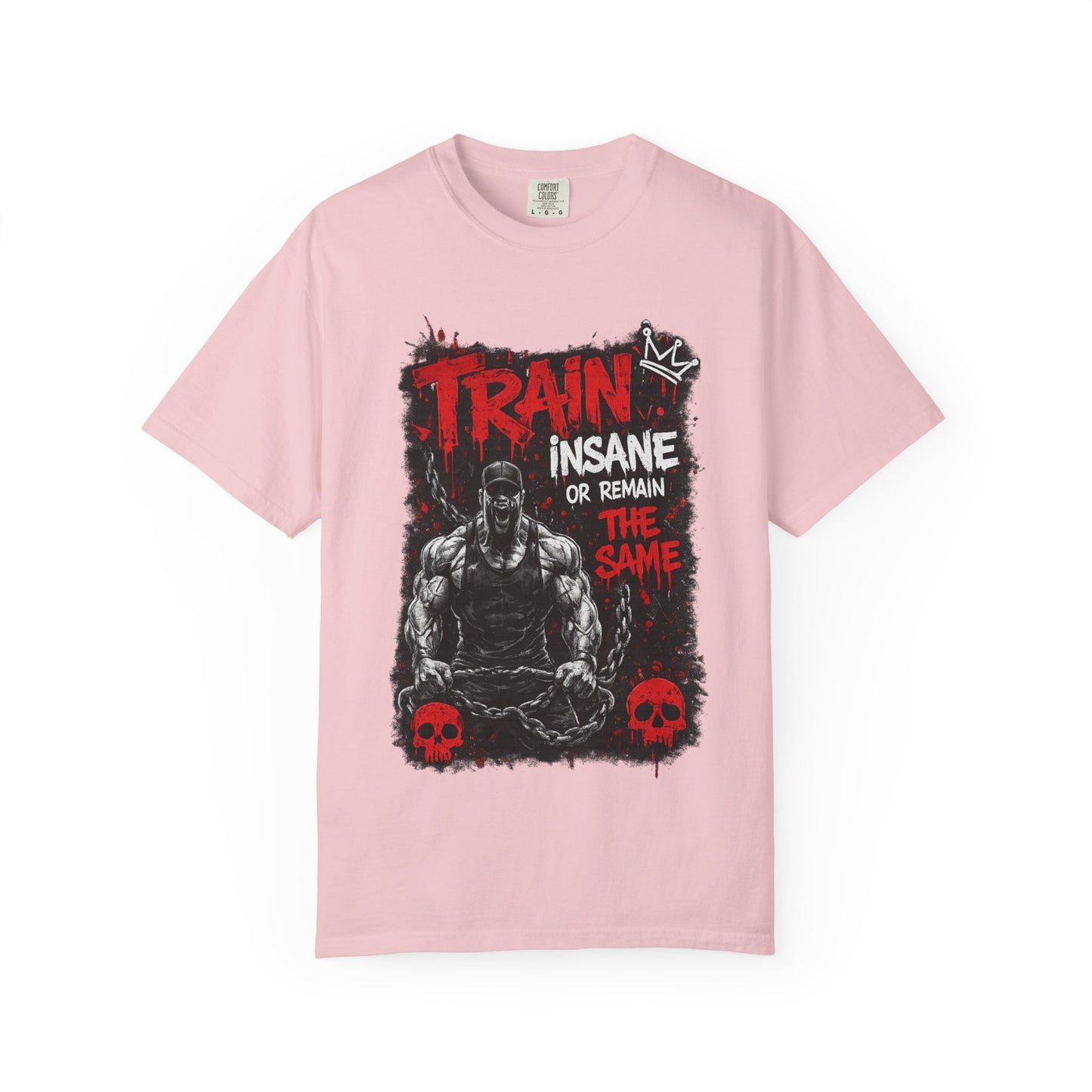 Train Insane Fitness T-Shirt — “Train Insane or Remain the Same” Gym Tee