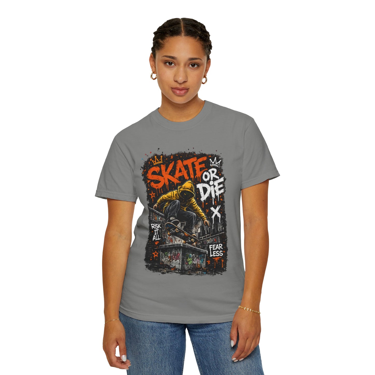 Skate or Die T-Shirt — Fearless Street Skateboard Graphic Tee
