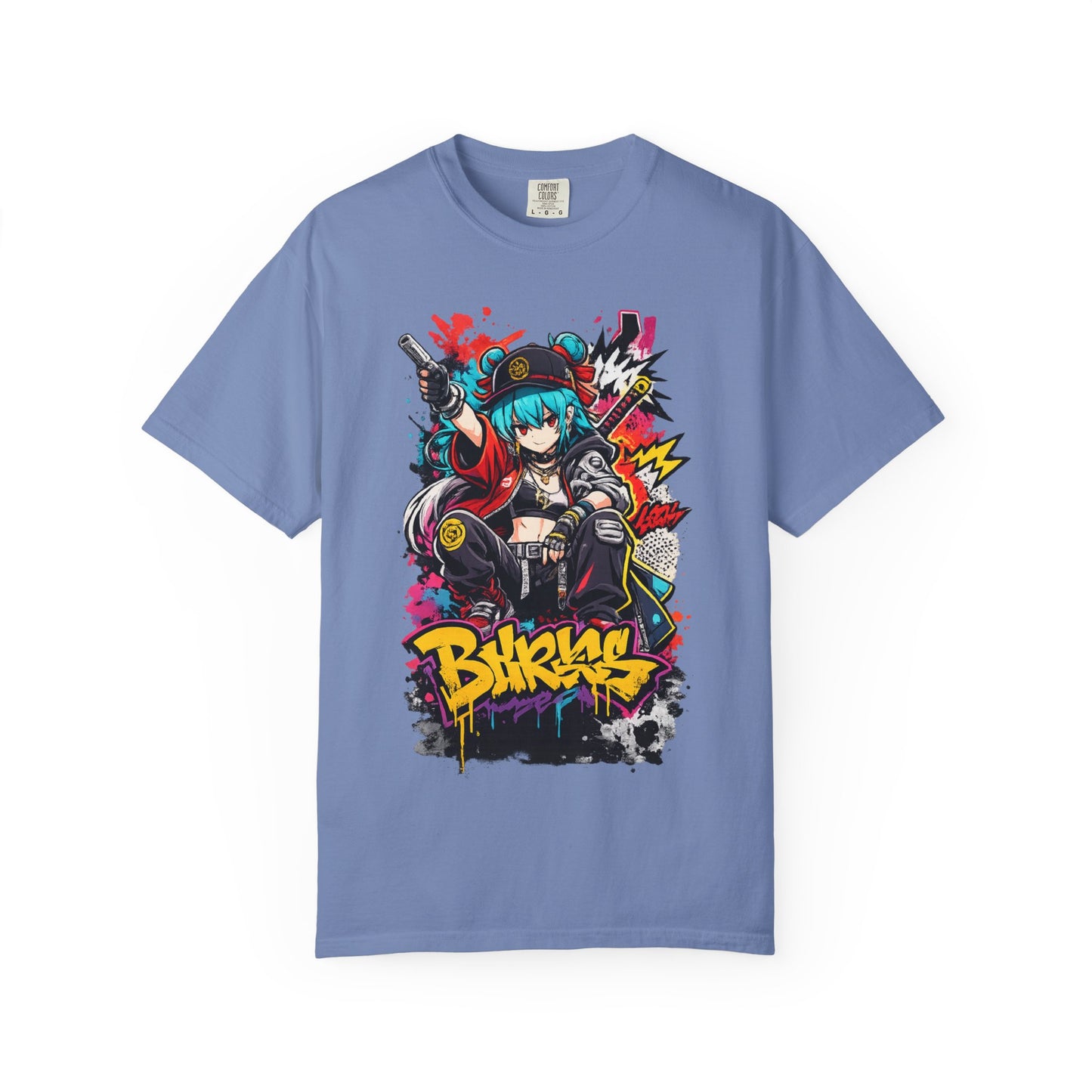 Graffiti Oni Streetwear T-Shirt — 'Bikrus' Anime Urban Graphic Tee