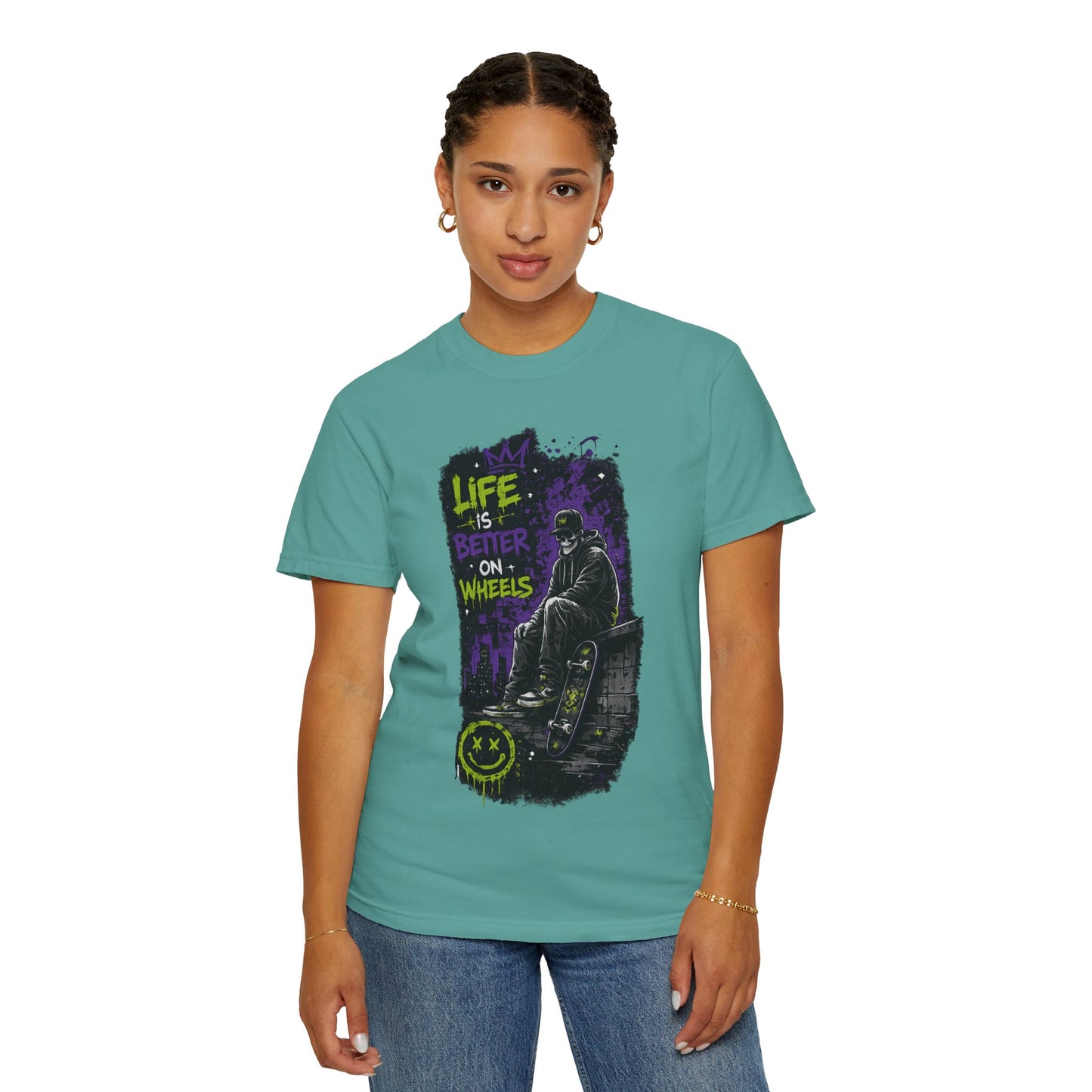 Life Is Better On Wheels T-Shirt — Wheelchair Pride Graphic Tee
