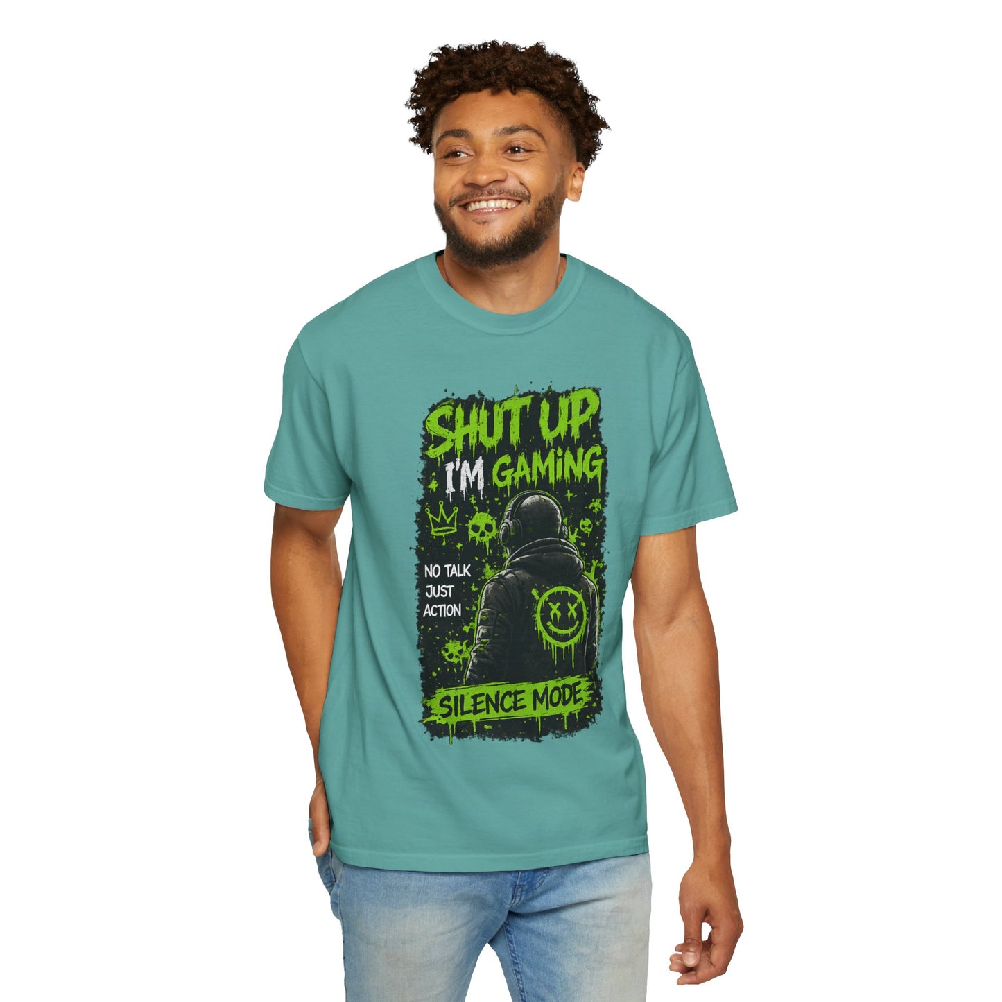 Shut Up I'm Gaming T-Shirt — 'Silence Mode' Gamer Graphic Tee