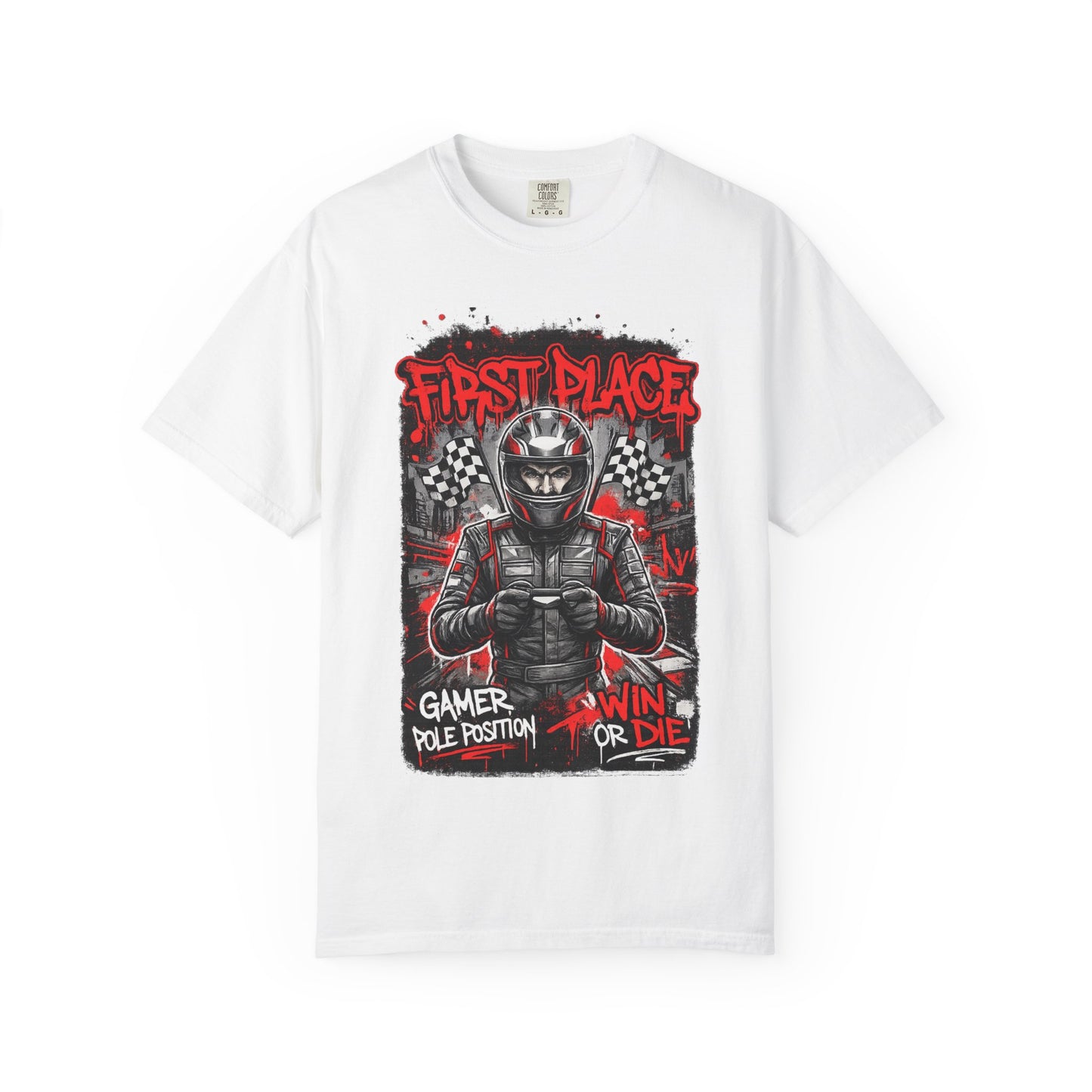 First Place "Win or Die" Gamer Racing T-Shirt