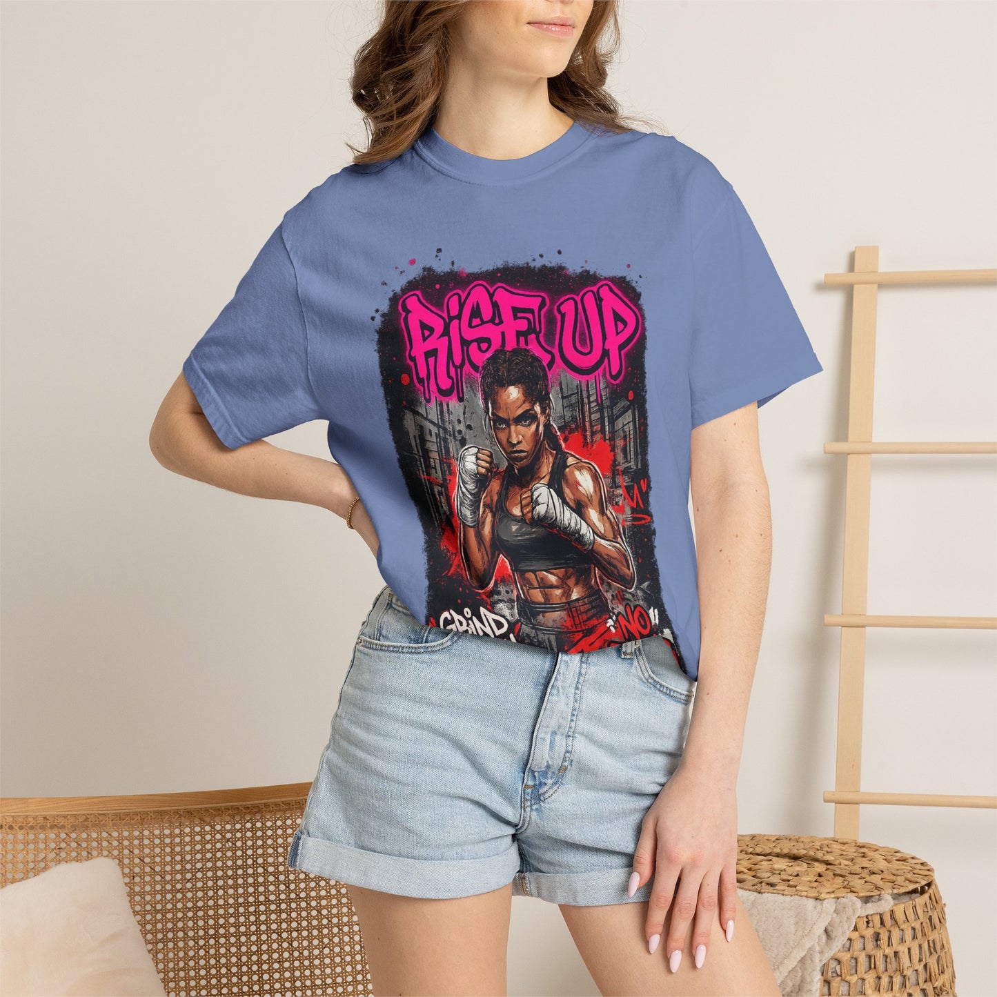 Rise Up UFC Graphic T-Shirt — 'Rise Up / No Fear' Motivational Streetwear