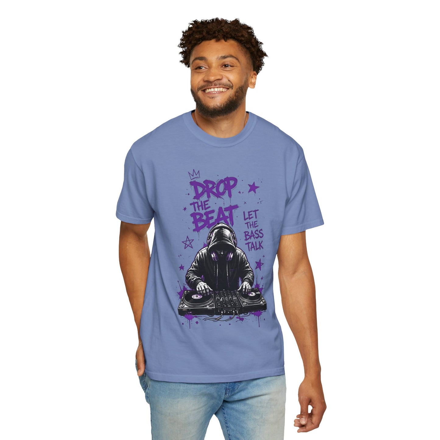 Drop the Beat DJ T-Shirt — "Let the Bass Talk" Graphic Tee