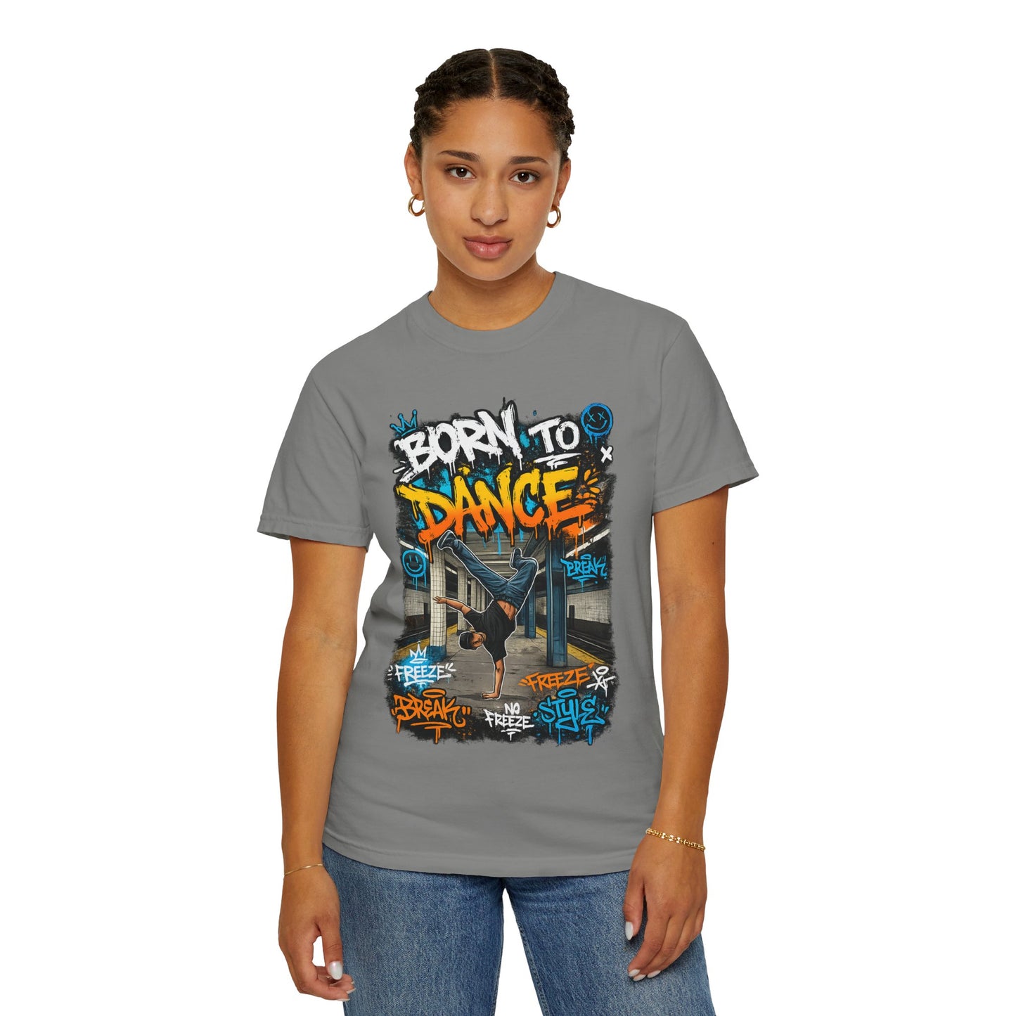 Born to Dance graffiti breakdance shirt | T-Shirt