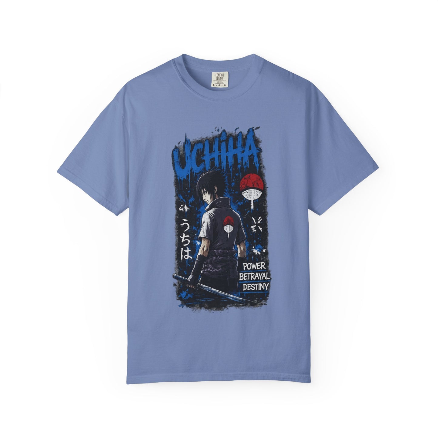Uchiha Clan Graphic T-Shirt — Anime Sasuke Poster Design