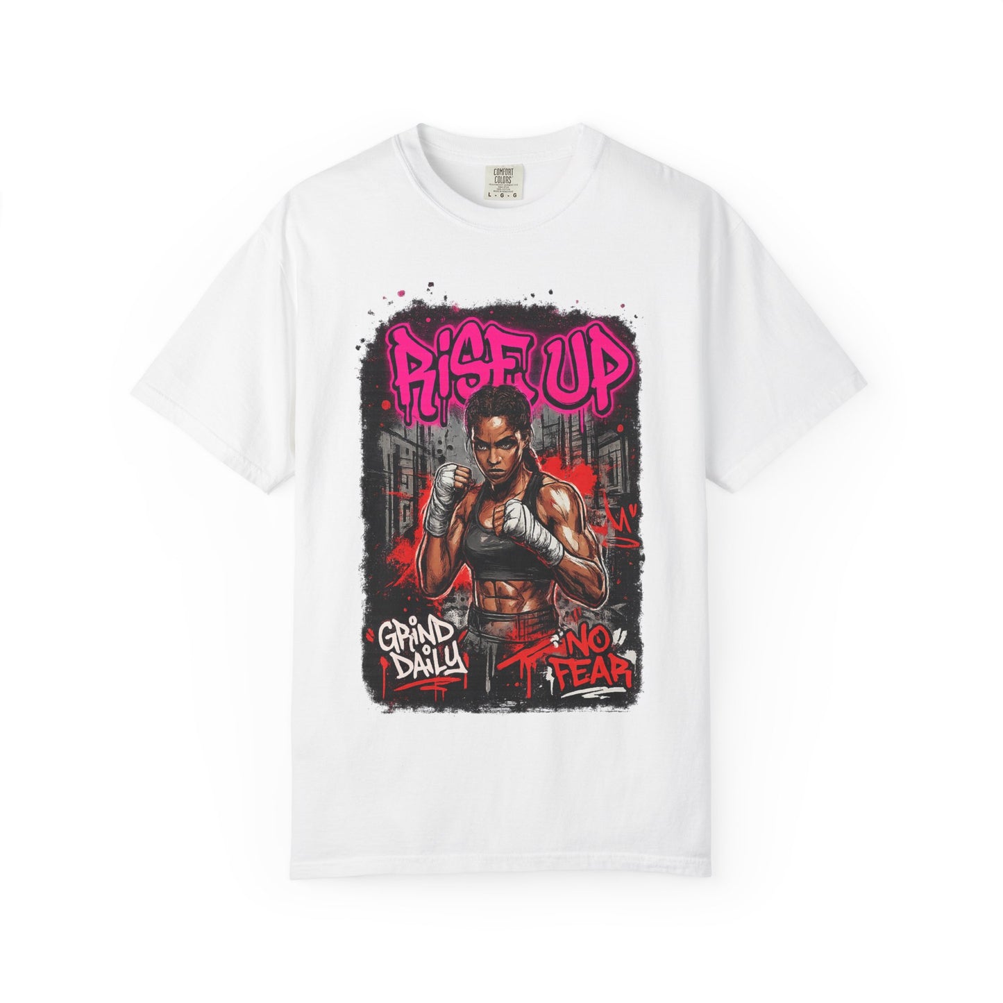 Rise Up UFC Graphic T-Shirt — 'Rise Up / No Fear' Motivational Streetwear