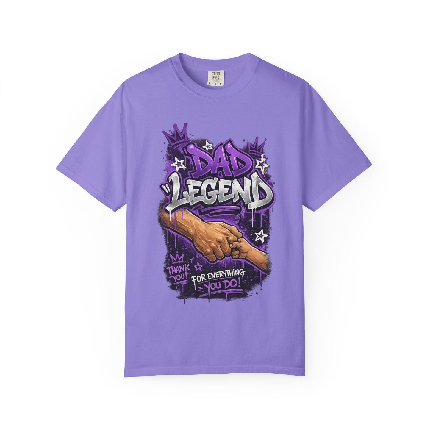 Dad Legend graffiti hands illustration T-Shirt | Thank You For Everything design