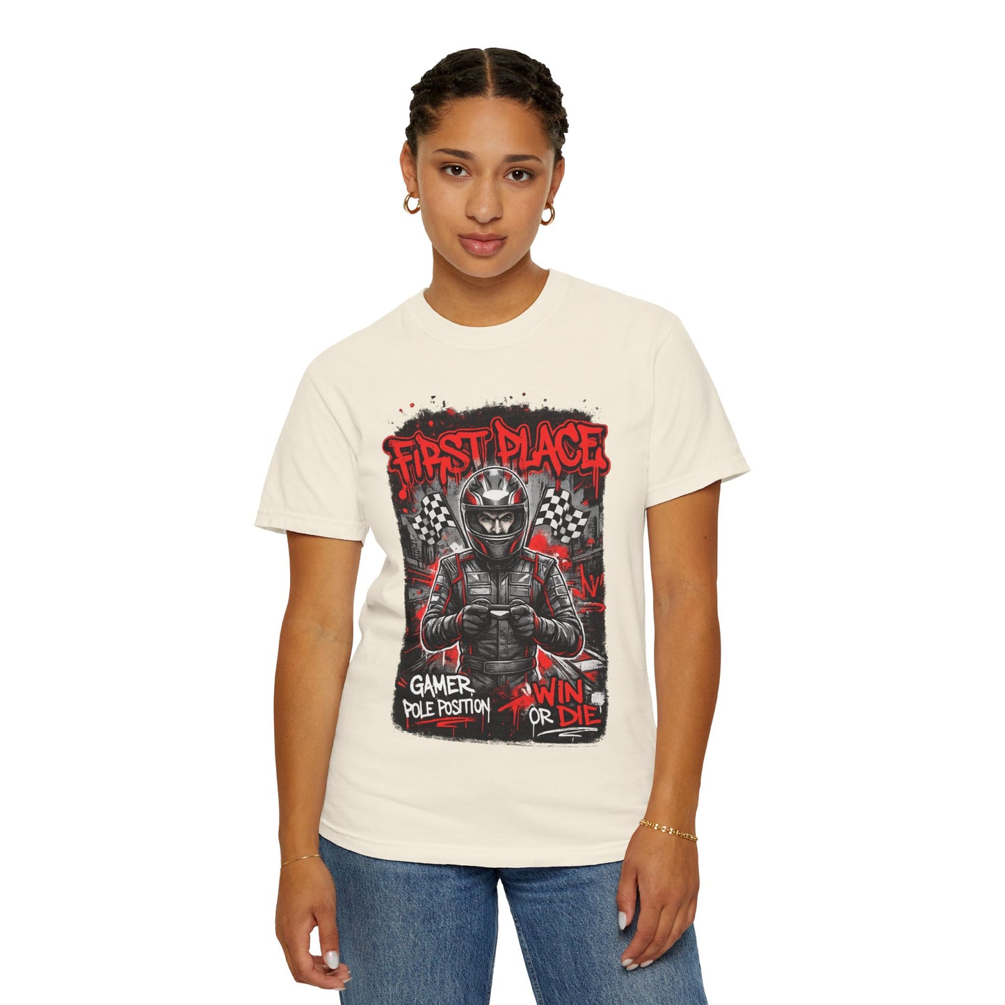 First Place "Win or Die" Gamer Racing T-Shirt