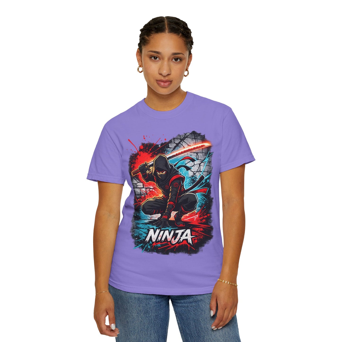 Ninja Graphic T-Shirt — Bold Samurai Night Warrior Tee