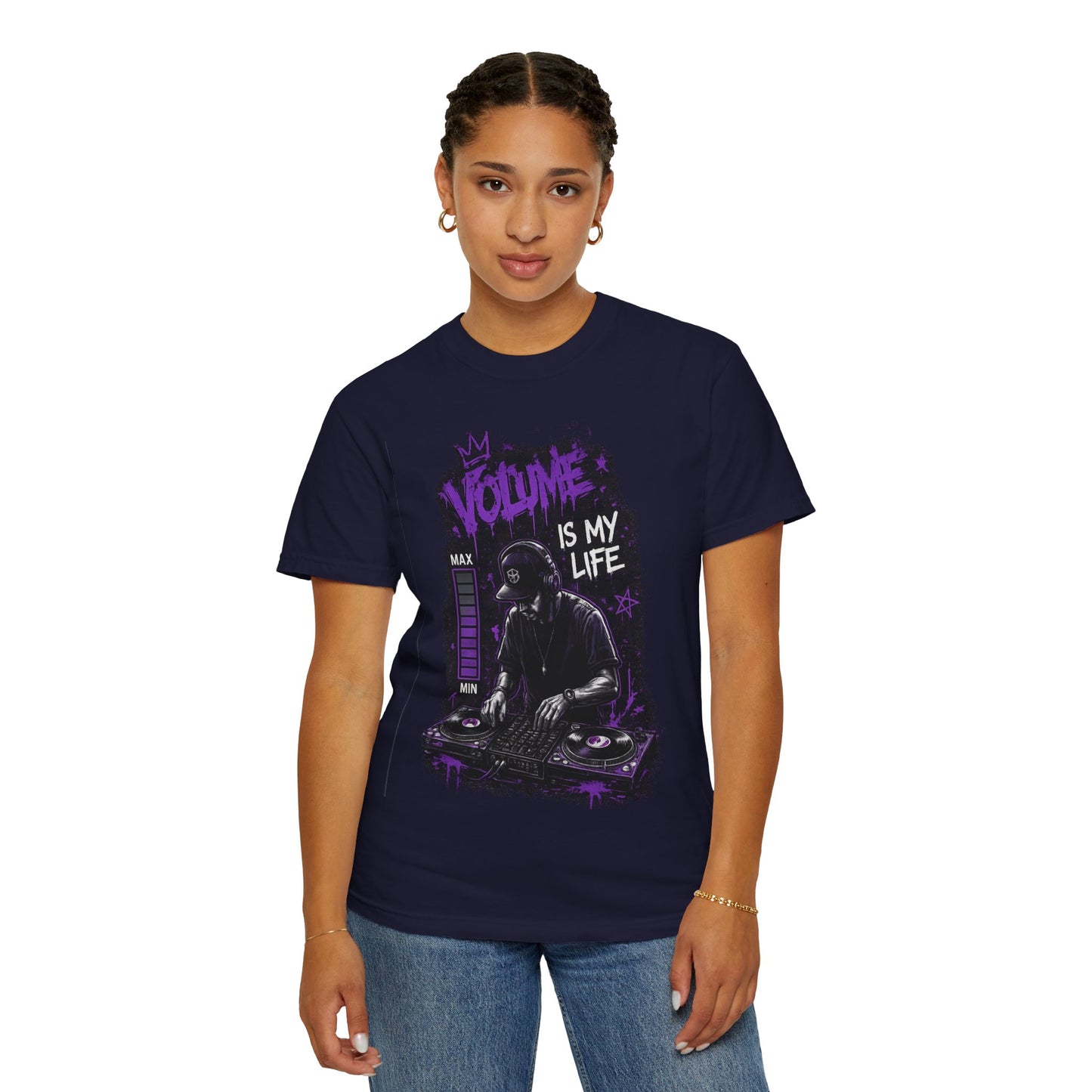 Volume Is My Life DJ T‑Shirt — Graphic Turntable Tee for Music Lovers