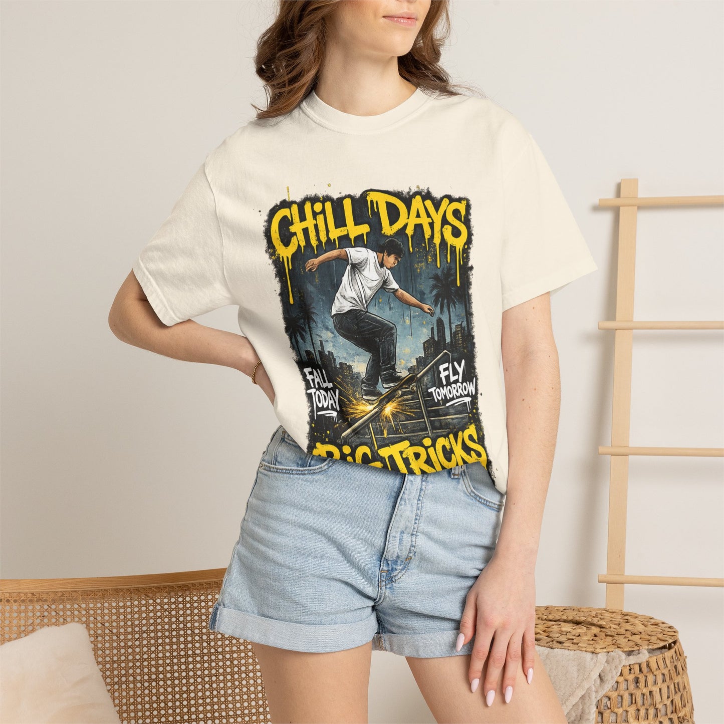 Chill Days Big Tricks Skateboard T‑Shirt