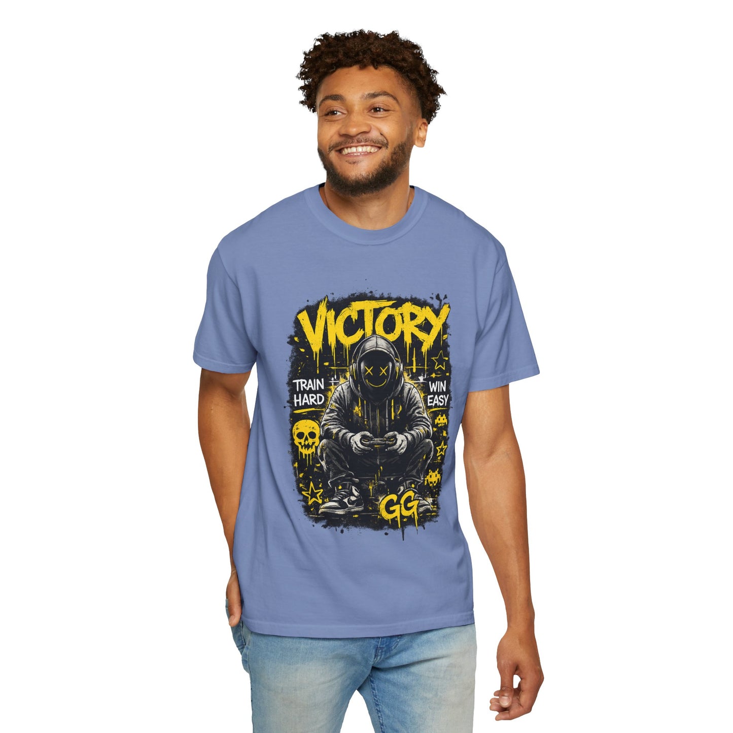 Victory Gamer Hooded Character T-shirt | GG Esports Graphic Tee
