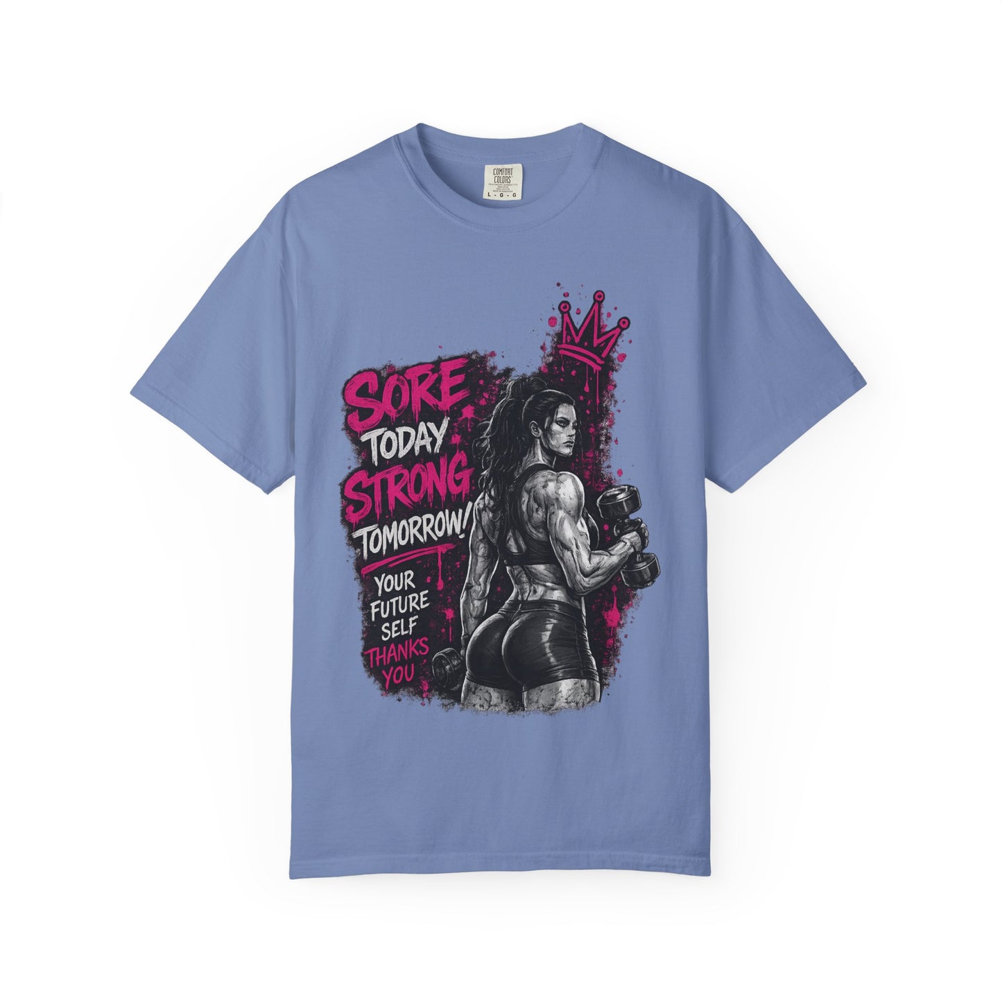 Motivational Boxing T-Shirt — "Sore Today, Strong Tomorrow" Gym Tee