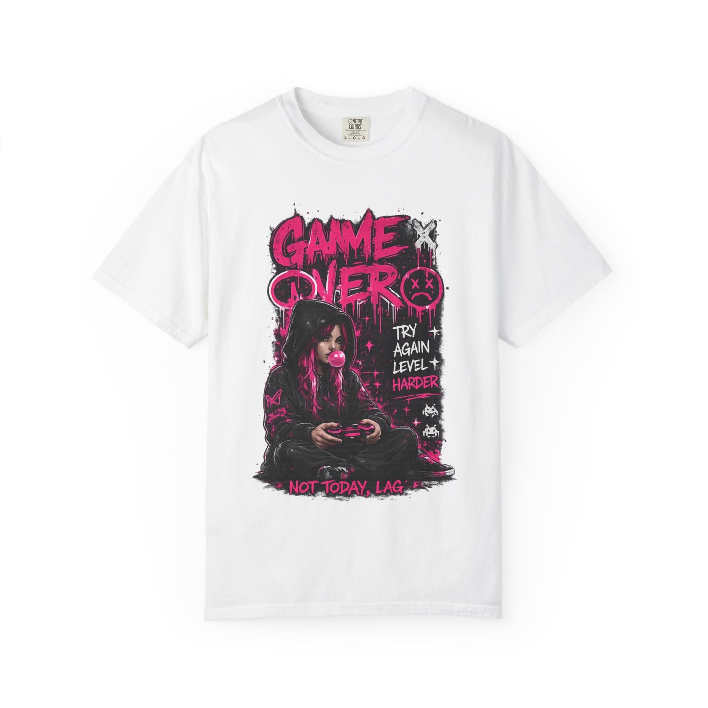 Game Over Graphic T-Shirt — 'Not Today, Lag' Gamer Tee