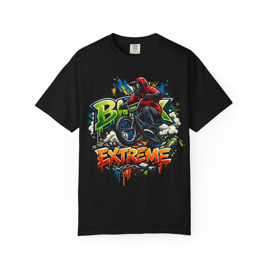 Extreme BMX Rider T-Shirt — Graffiti Stunt Bike Tee