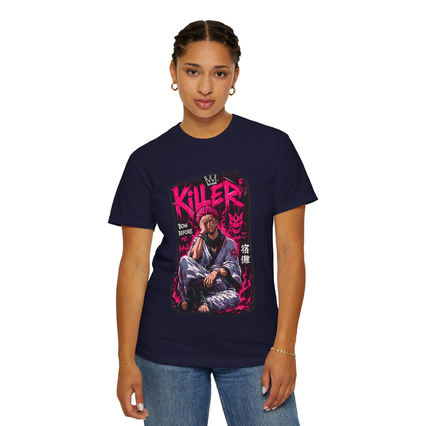 Killer Streetwear T-Shirt — 'Bow Before Me' Anime Graphic Tee