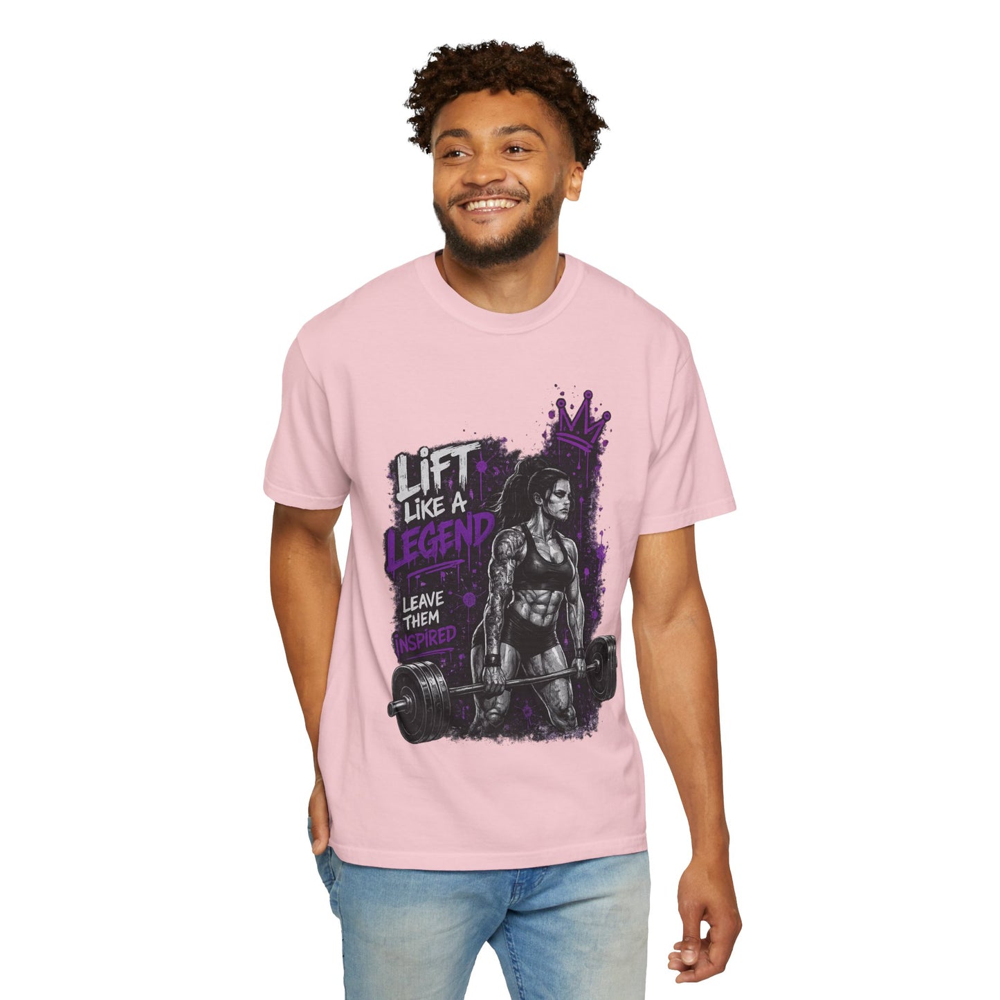 Lift Like a Legend Weightlifting T-Shirt — Female Power Deadlift Gym Tee