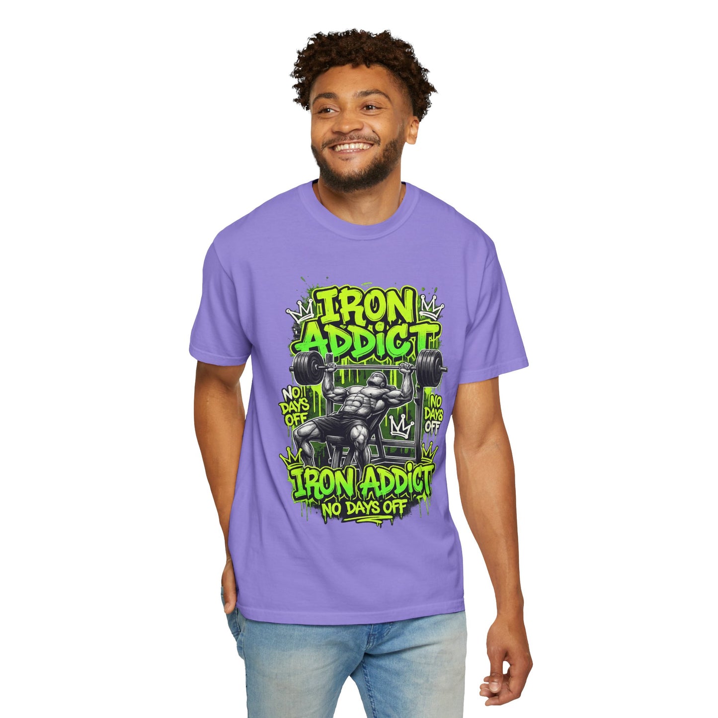Iron Addict weightlifting graphic tee | T-Shirt