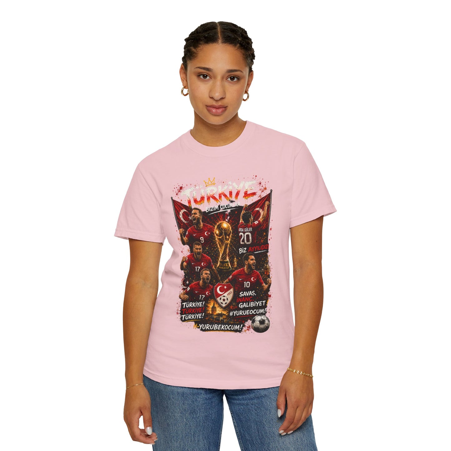 Turkey Football Champions T-Shirt | World Cup Trophy, Players, Turkish Flag