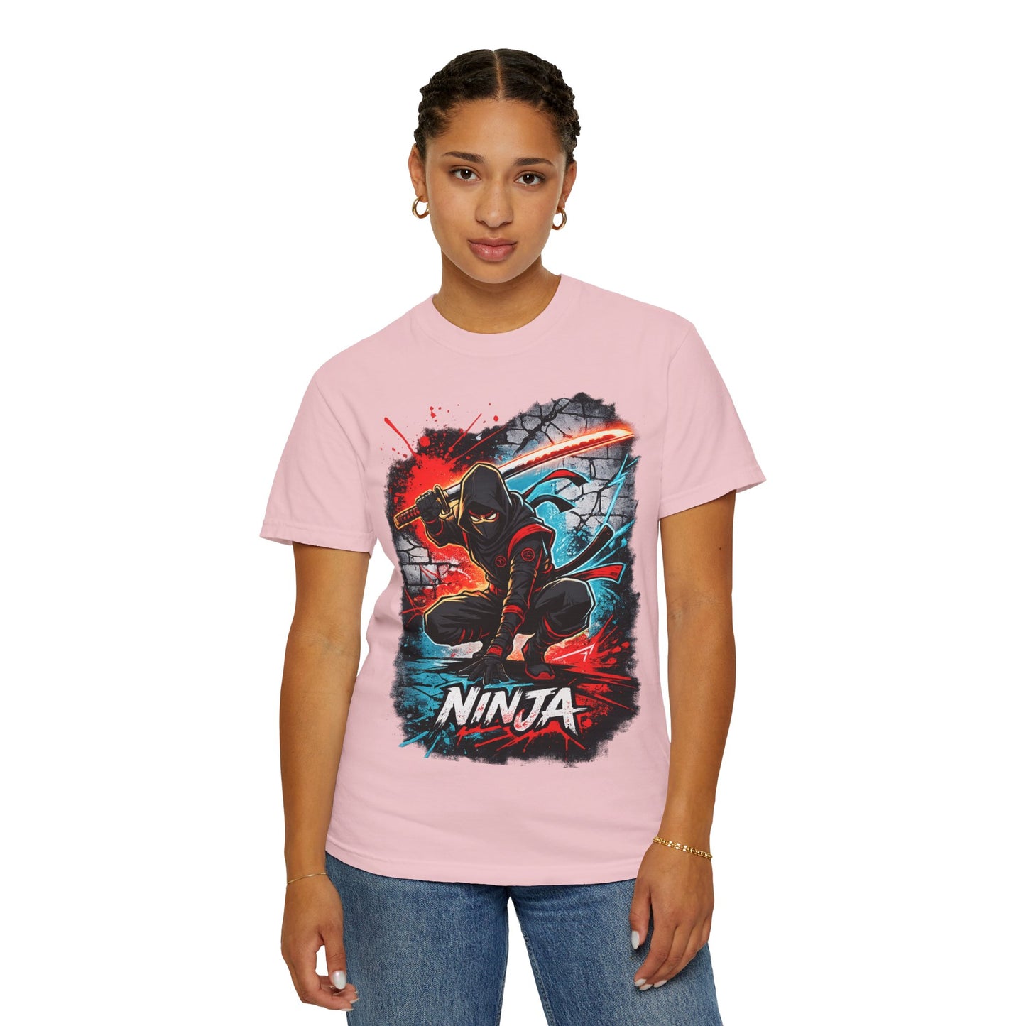 Ninja Graphic T-Shirt — Bold Samurai Night Warrior Tee