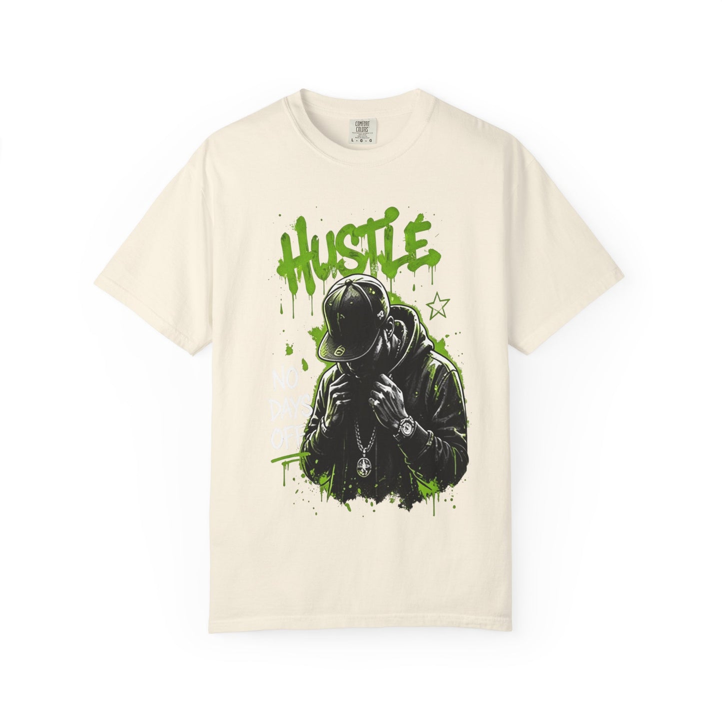 Hustle Graffiti T-Shirt — Urban Rapper Illustration