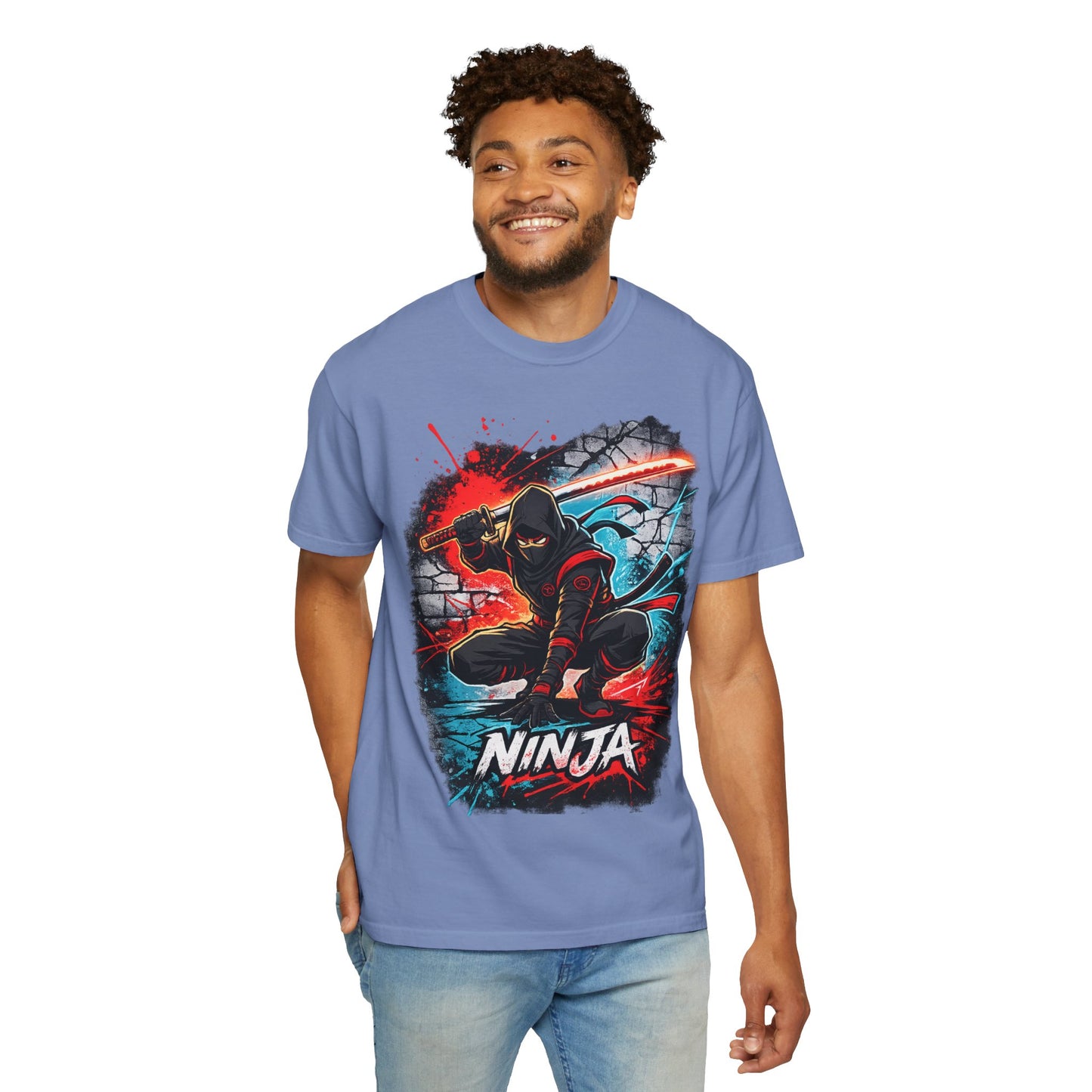 Ninja Graphic T-Shirt — Bold Samurai Night Warrior Tee