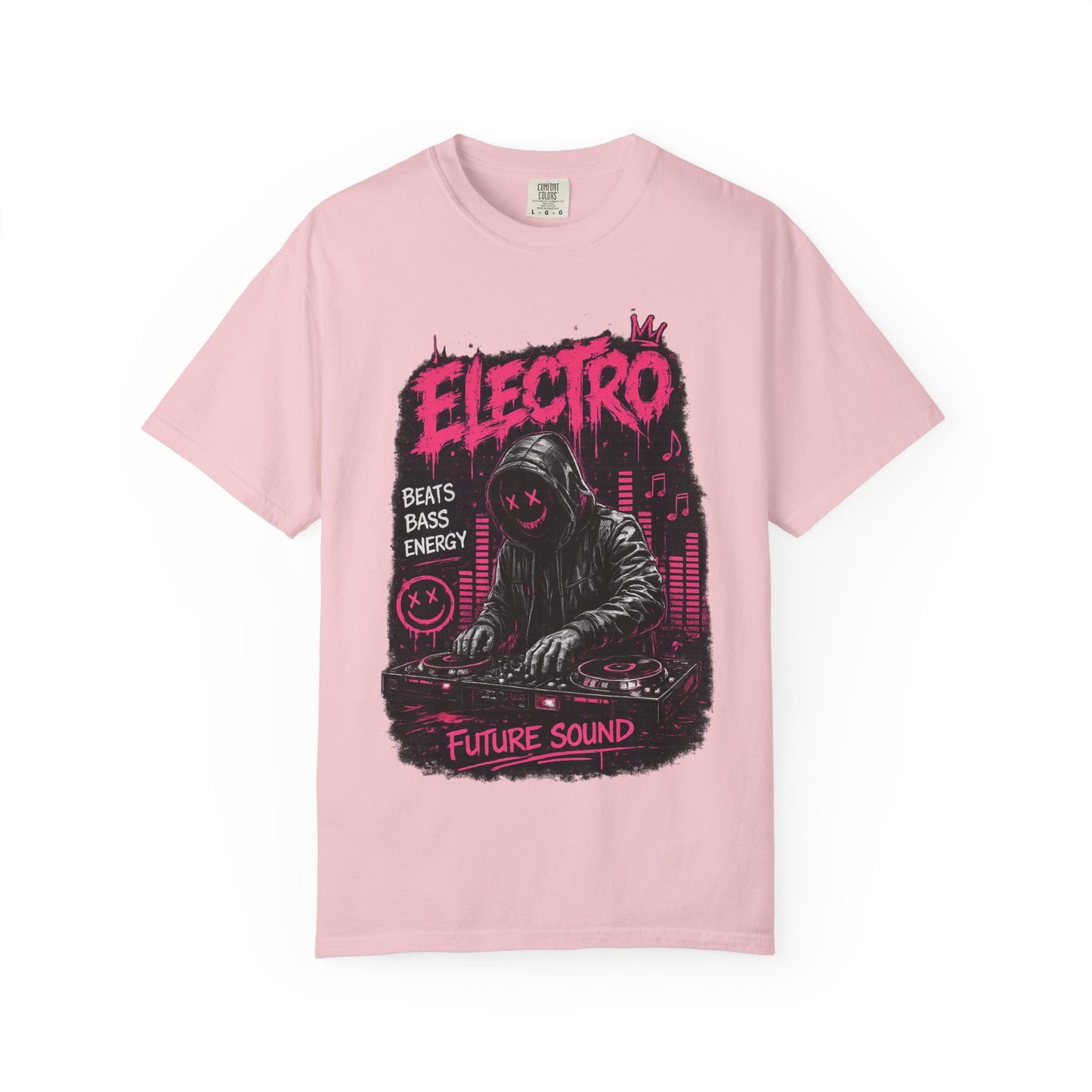 Electro DJ Graphic T-Shirt — "Future Sound" Music Neon Rave Tee
