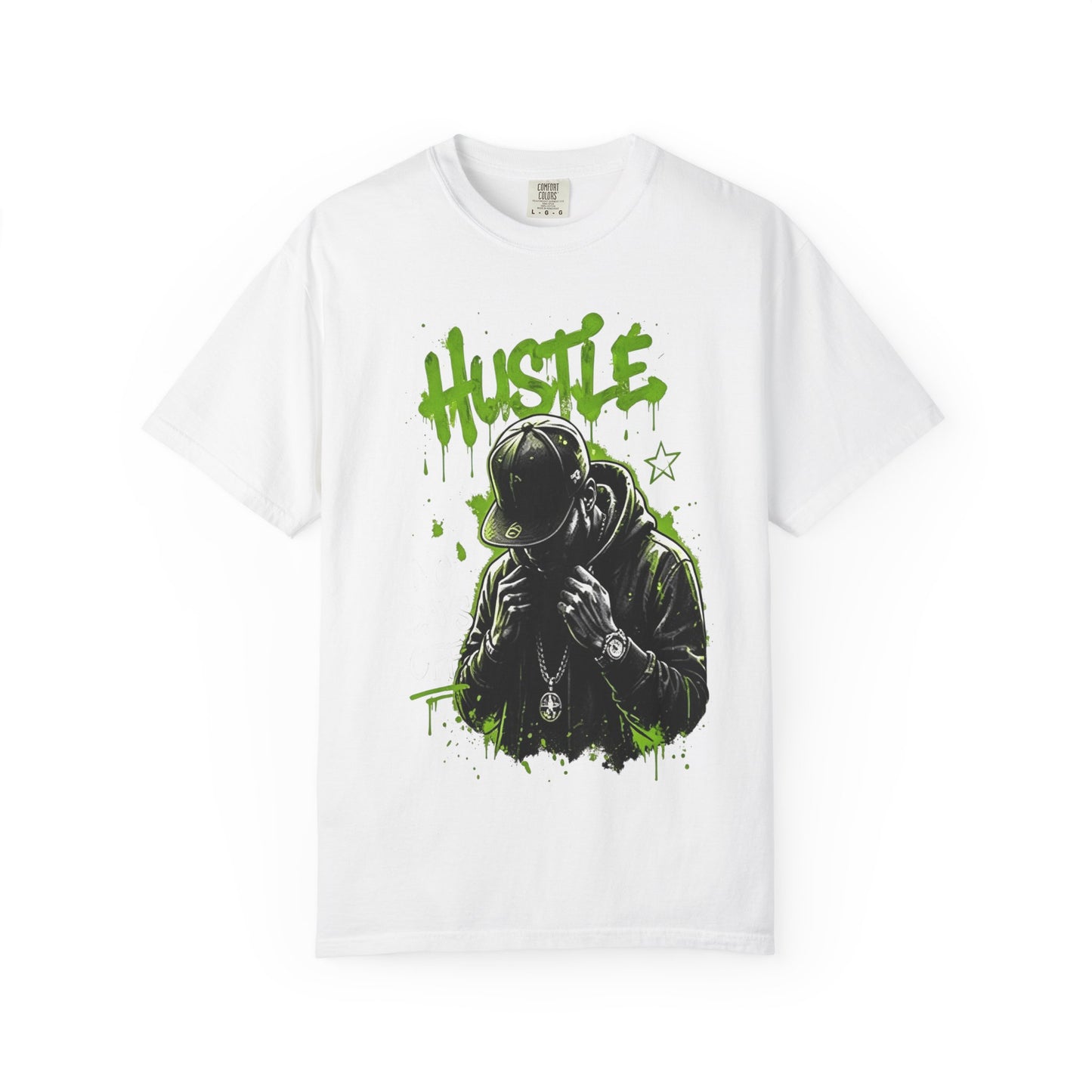 Hustle Graffiti T-Shirt — Urban Rapper Illustration