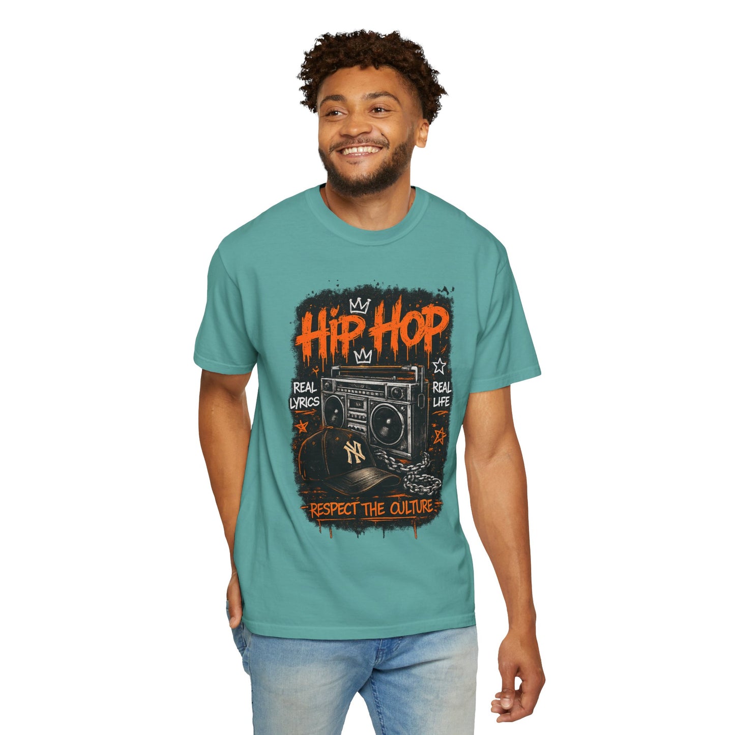 Hip Hop Boombox Respect the Culture T-shirt | Streetwear Music Tee
