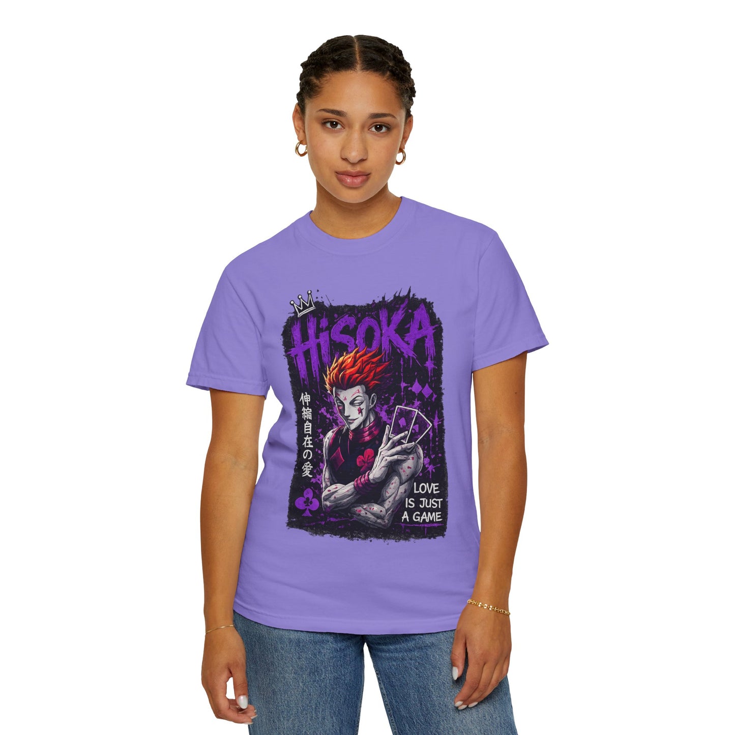 Hisoka Anime Graphic T-Shirt — "Love Is Just a Game" Villain Tee