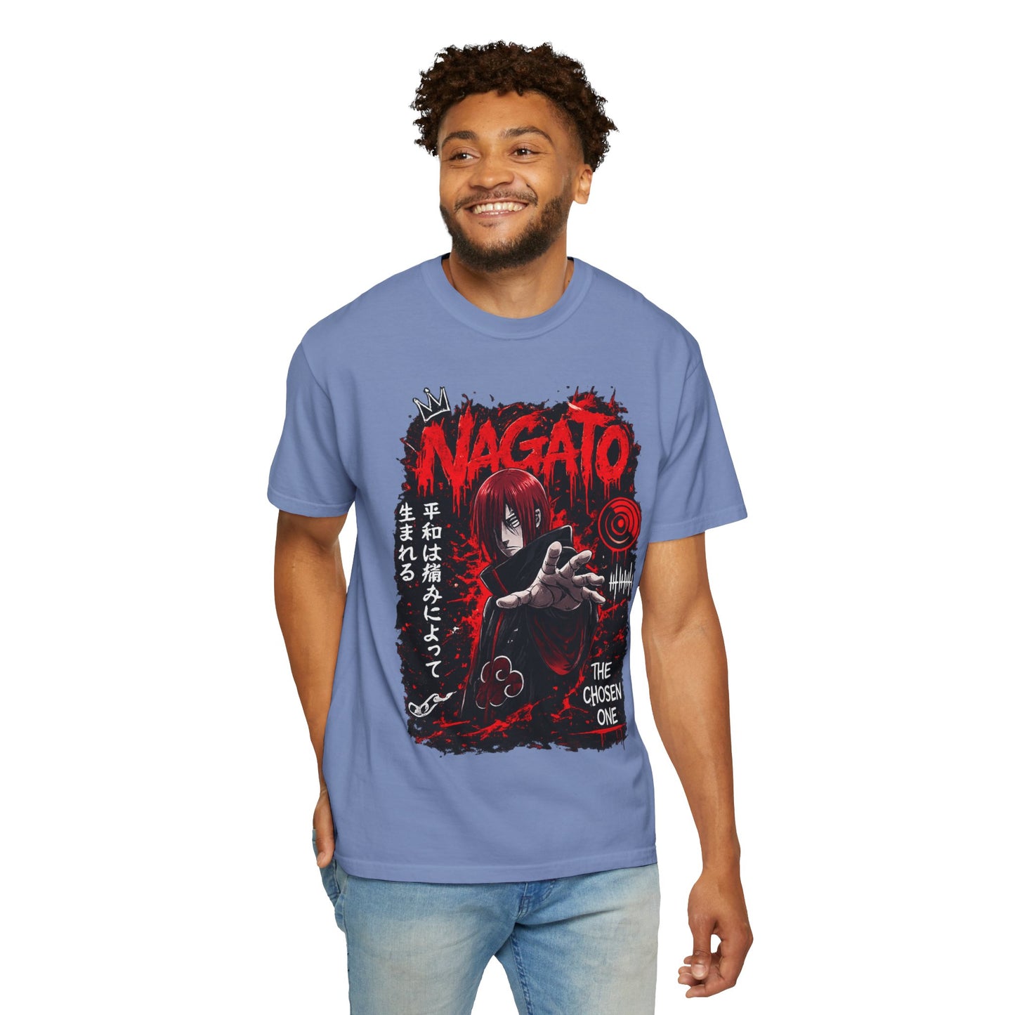 Nagato Graphic T-Shirt — 'The Chosen One' Anime Horror Tee