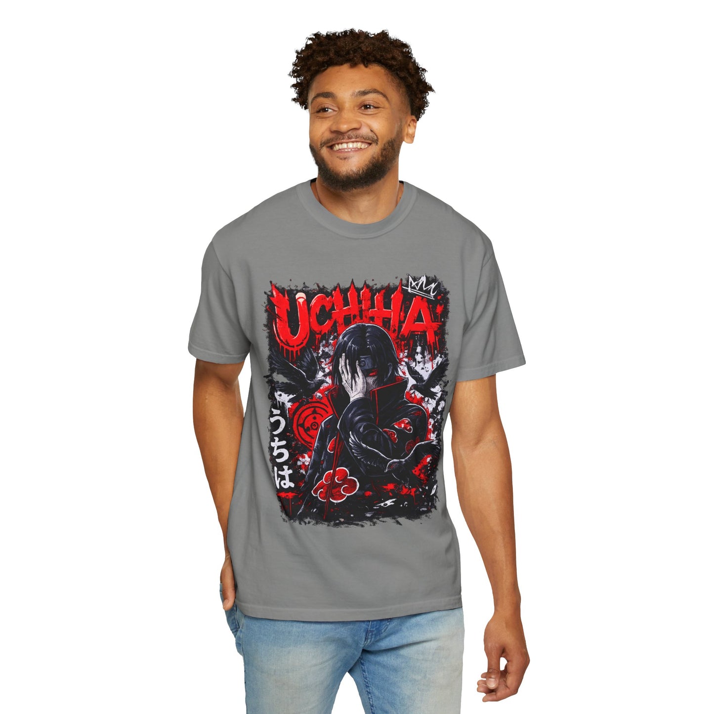 Uchiha Anime Graphic T-Shirt — Dark Manga Ninja Art Tee