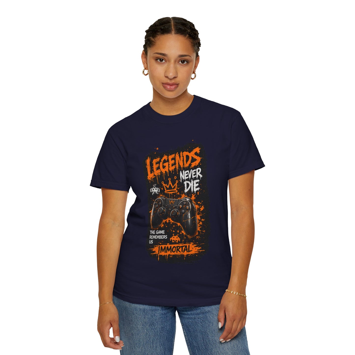 Legends Never Die Gamer T-Shirt – Immortal Video Game Controller Tee
