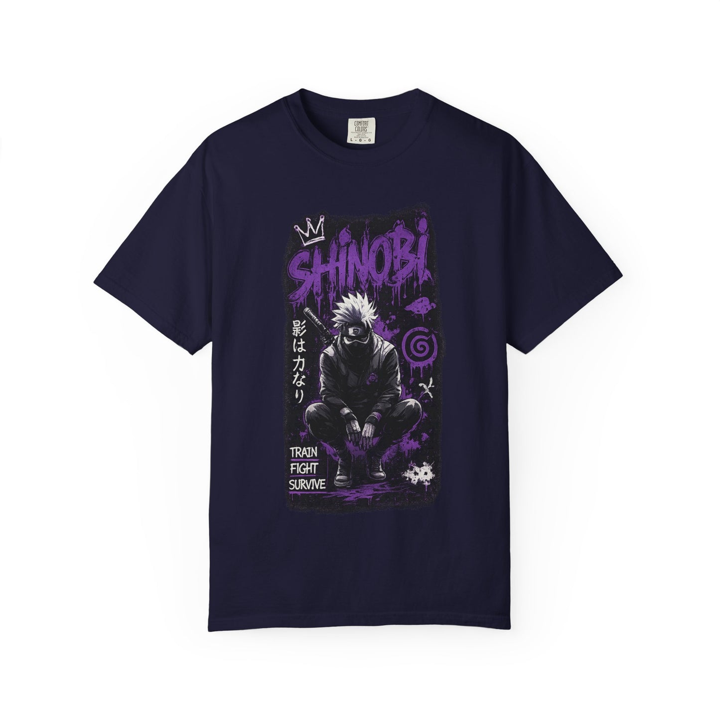 Shinobi Graphic T-Shirt — Ninja Anime Tee (Train Fight Survive)