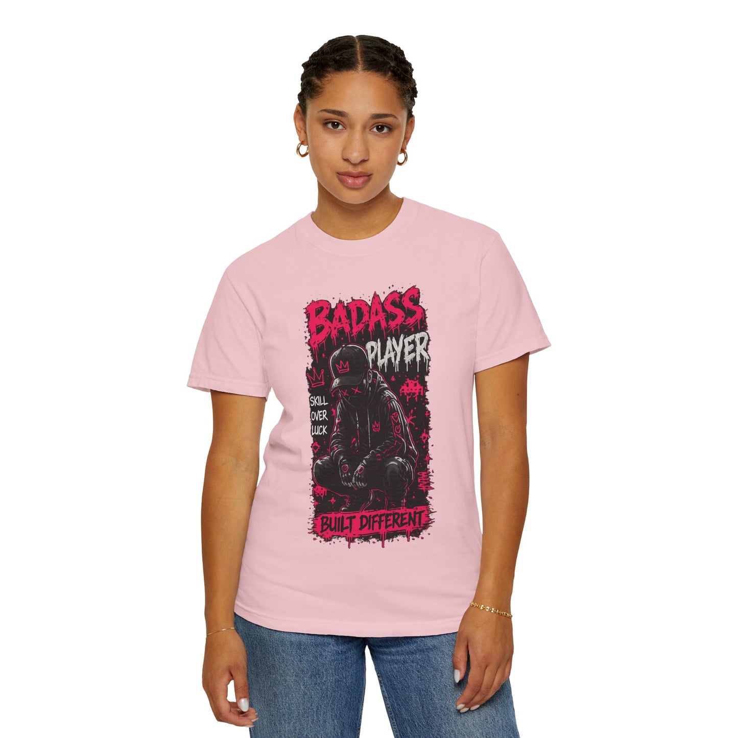 Badass Player Graphic T-Shirt — “Built Different” Gaming Tee