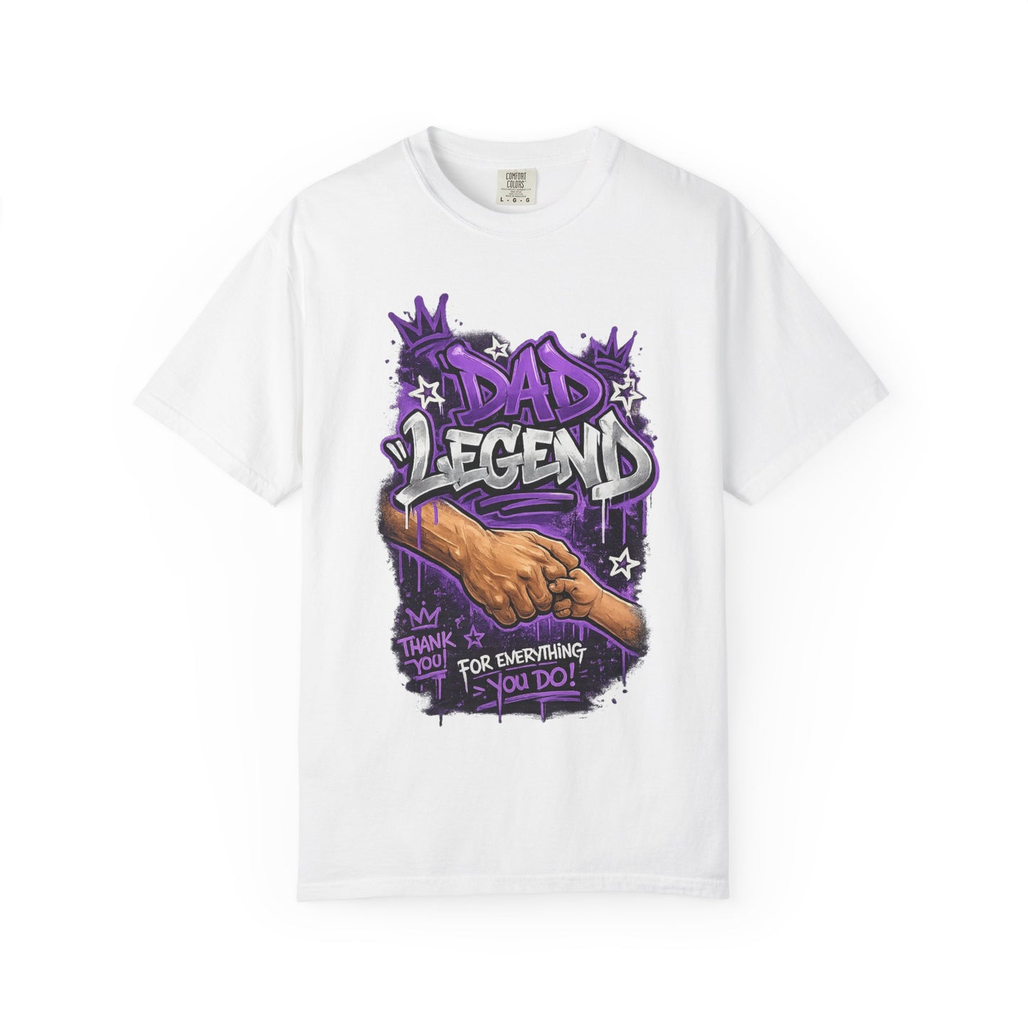Dad Legend graffiti hands illustration T-Shirt | Thank You For Everything design