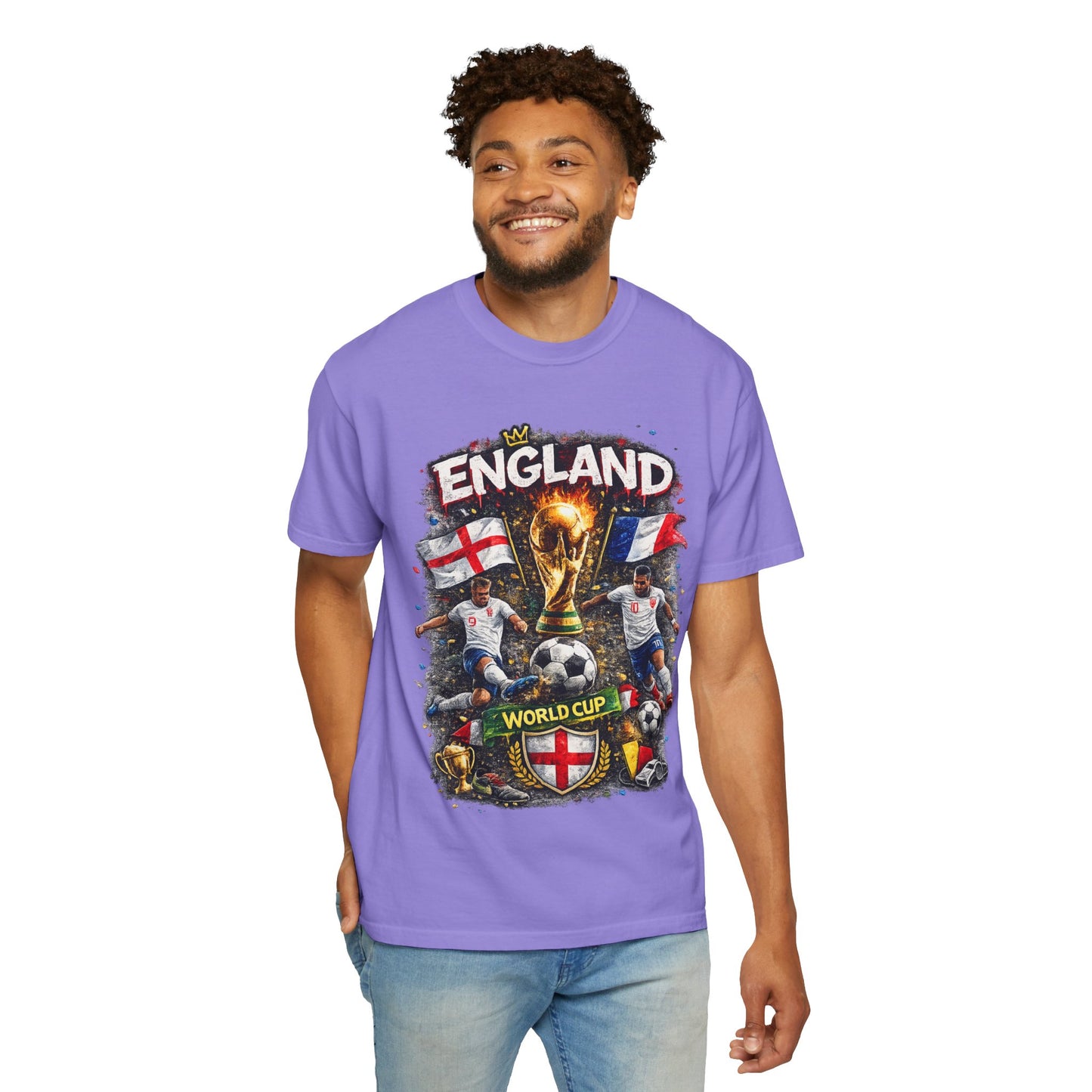 England World Cup Soccer T-Shirt | Football Trophy, St George Flags
