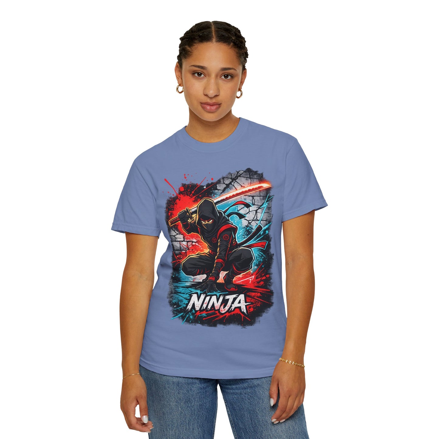 Ninja Graphic T-Shirt — Bold Samurai Night Warrior Tee