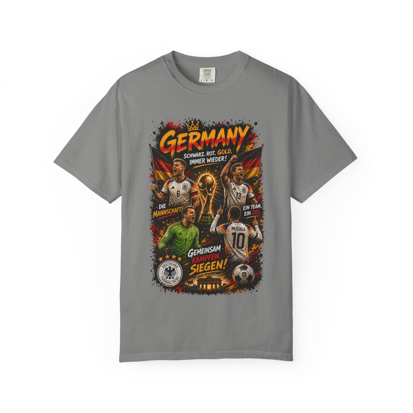 Germany Soccer Players Poster T-Shirt | World Cup Football Team Tee
