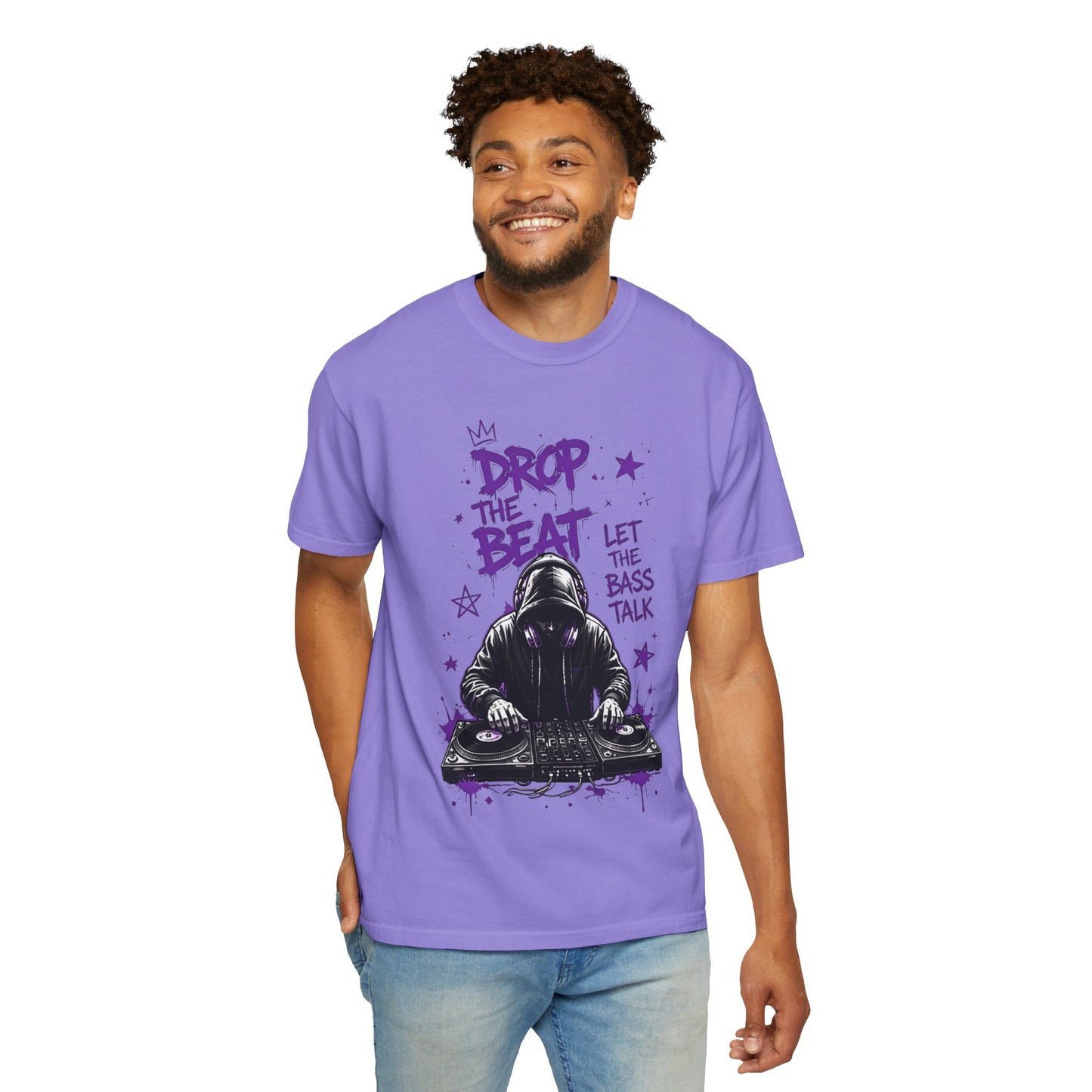 Drop the Beat DJ T-Shirt — "Let the Bass Talk" Graphic Tee